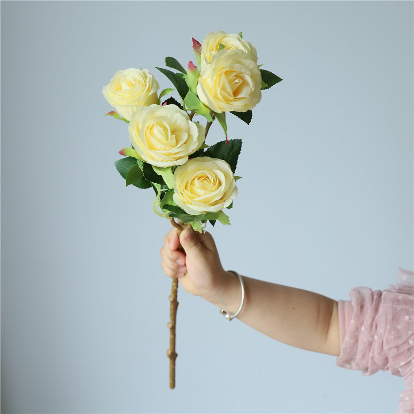 Spray Roses Silk Artificial Flowers 22 inch Tall