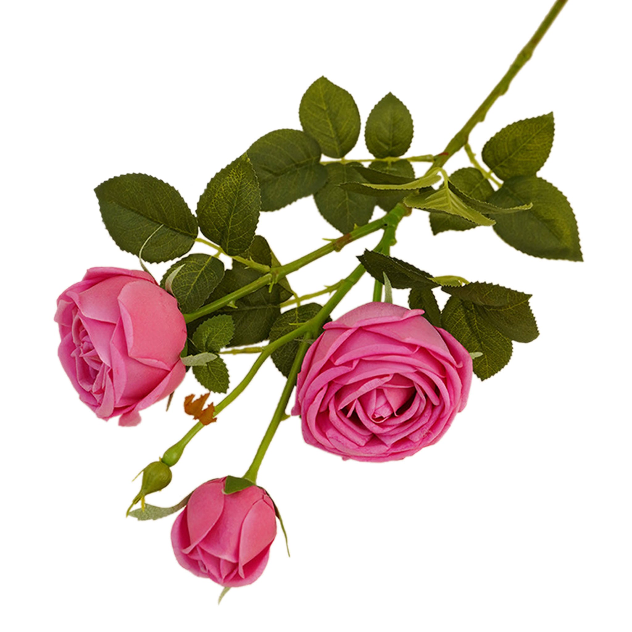Real Touch Cabbage Roses Realistic Spray Flowers