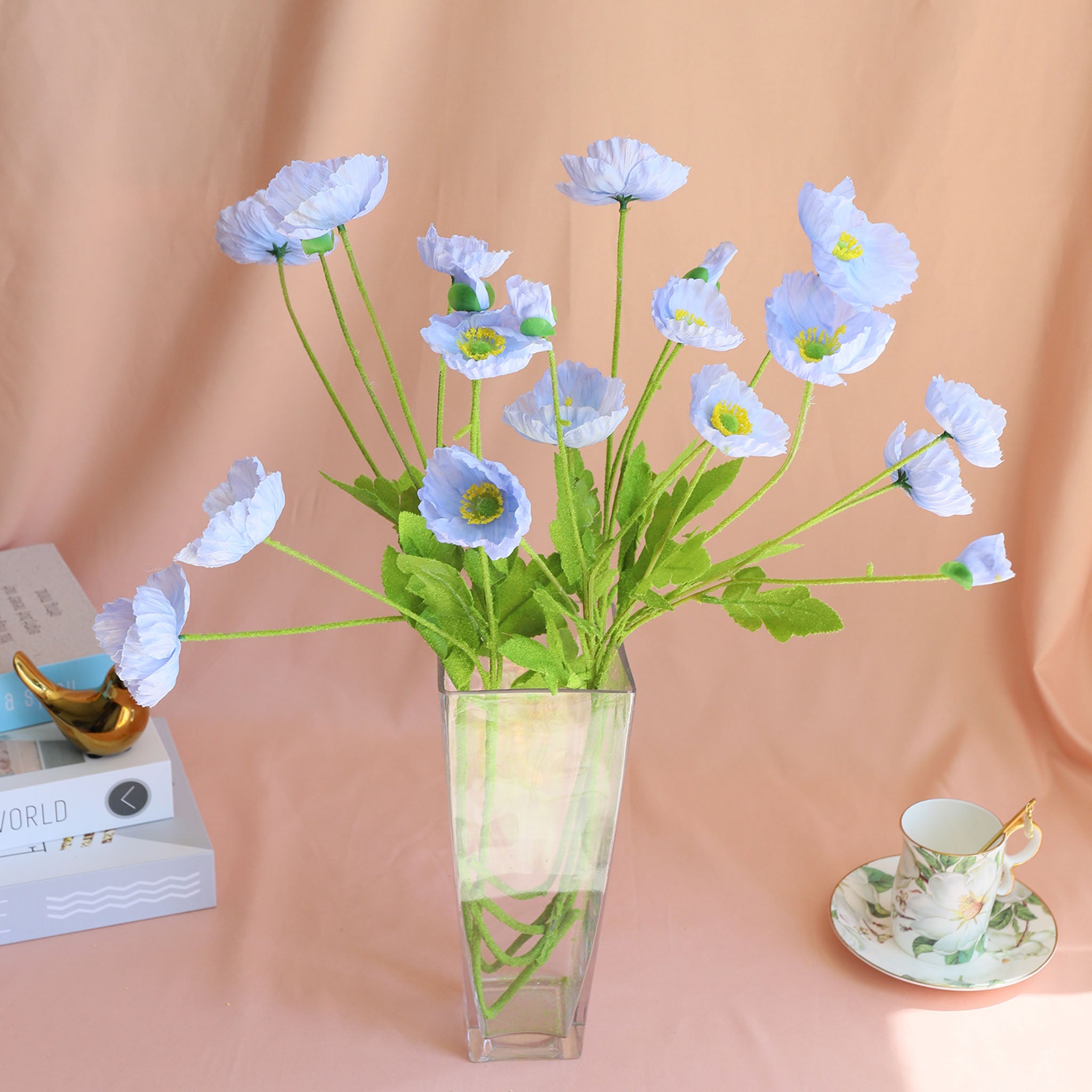 Artificial Poppies Silk Poppy Flowers