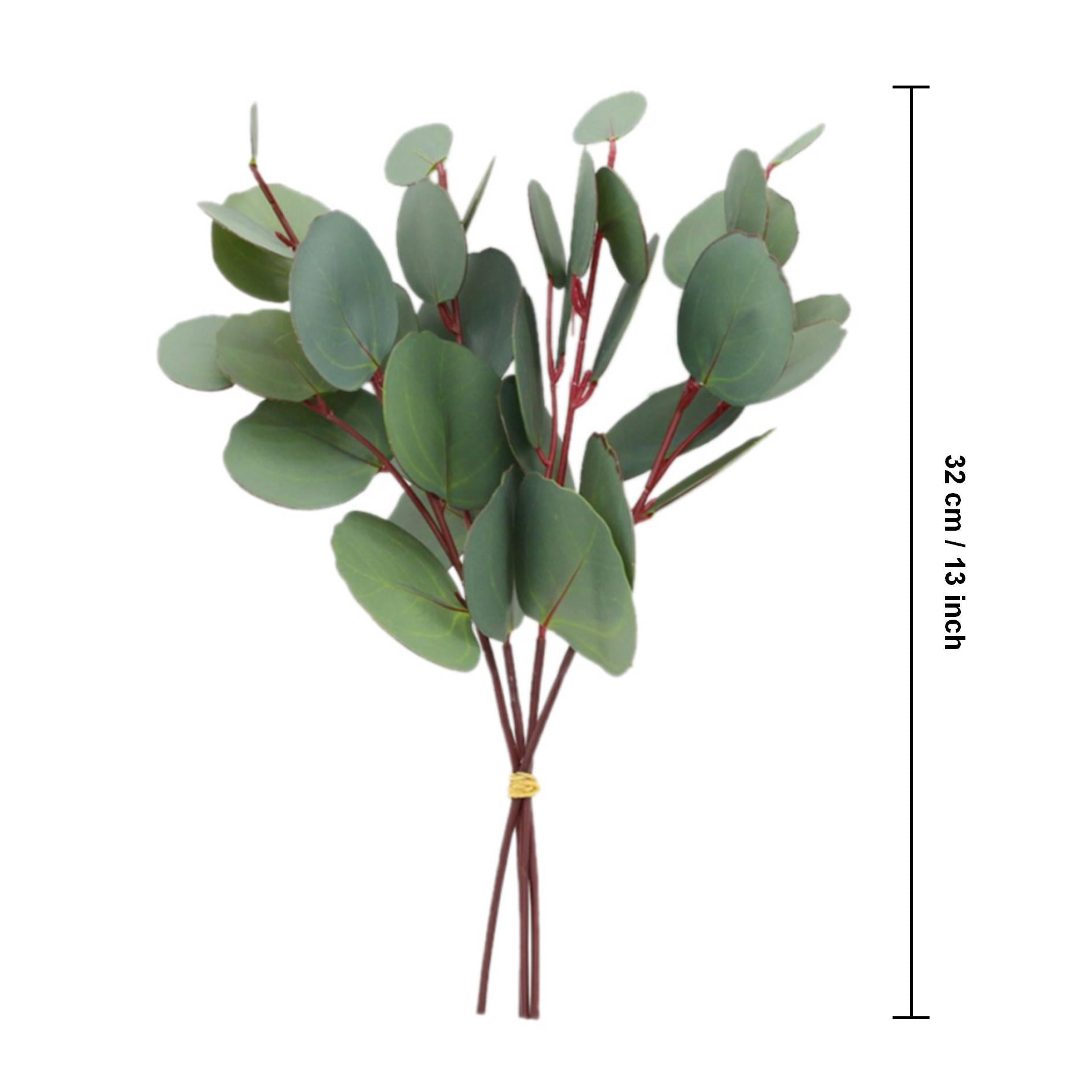 Silver Dollar Eucalyptus Real Touch Eucalyptus Bouquet for Bridal Bouquet Filler