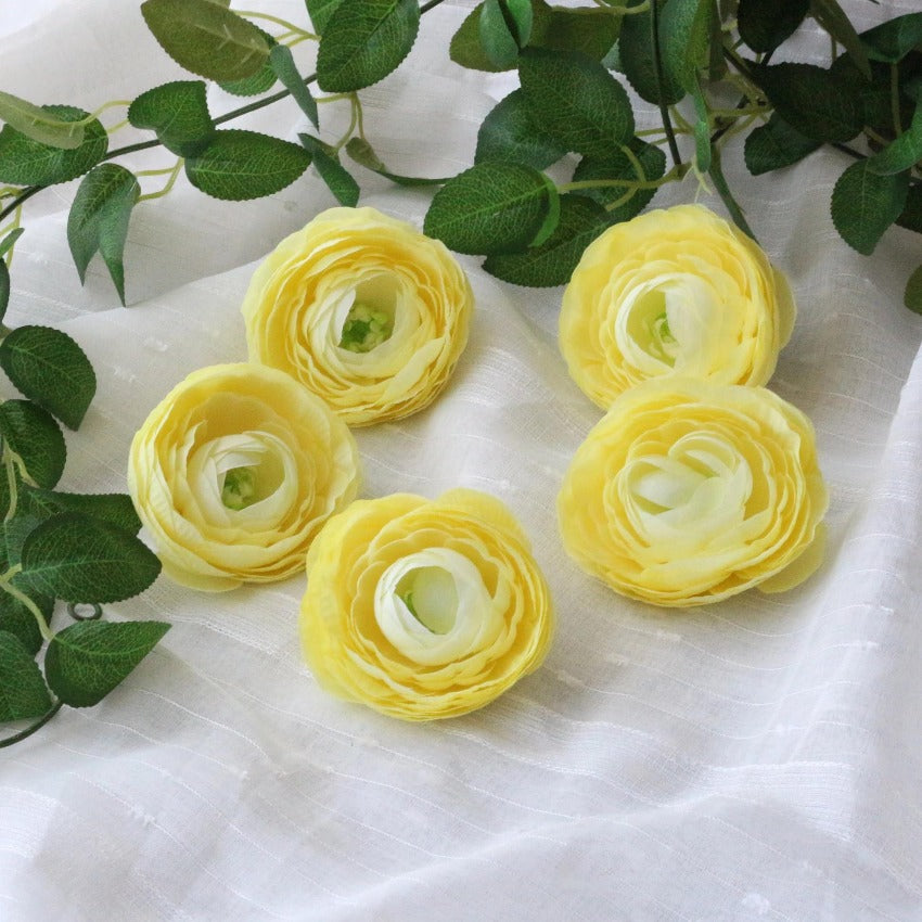 Artificial Ranunculus Flower Heads 50 Bulk