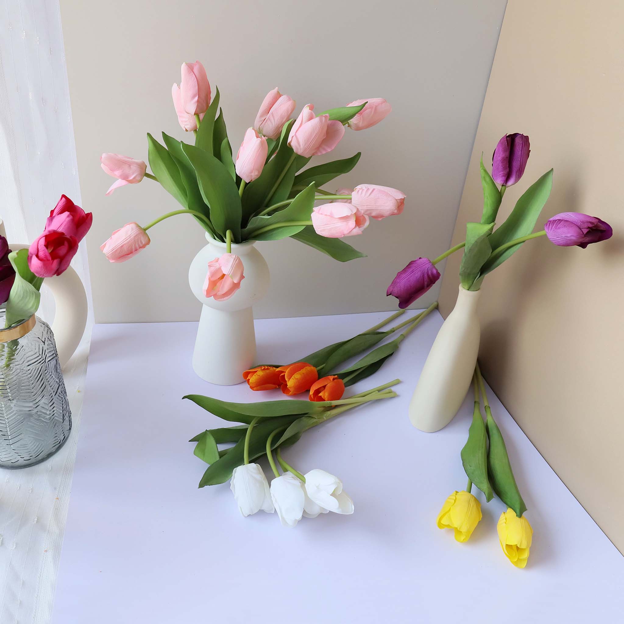 Faux Tulip Flower Decorations Wedding Flowers