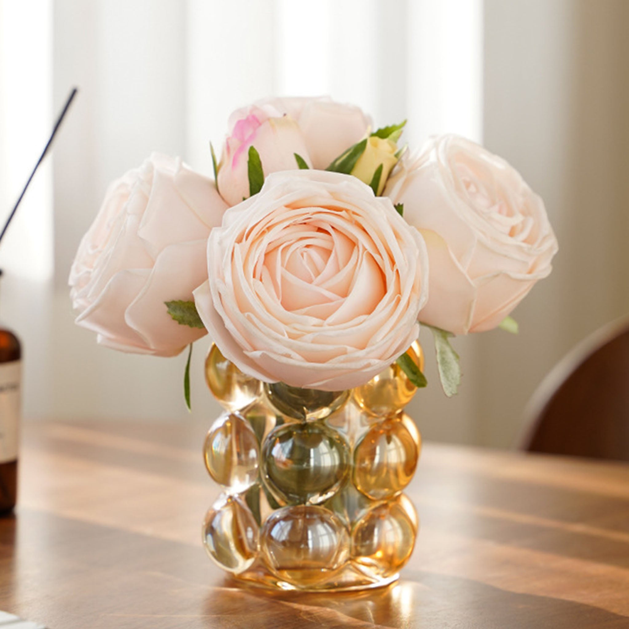 Realisic Fake Flowers Real Touch Rose Bouquet