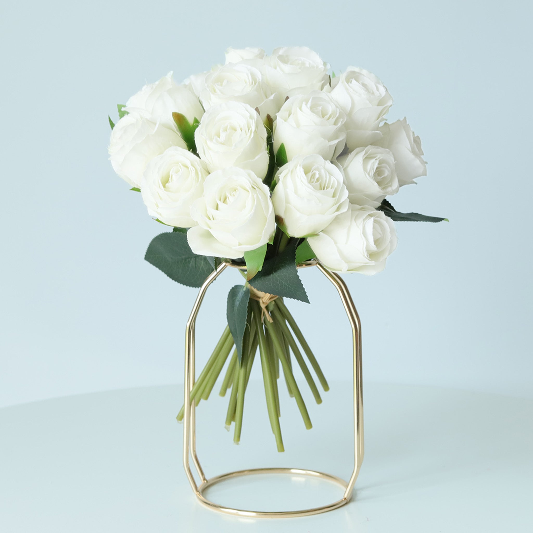 Artificial Silk Rose Buds Bouquet