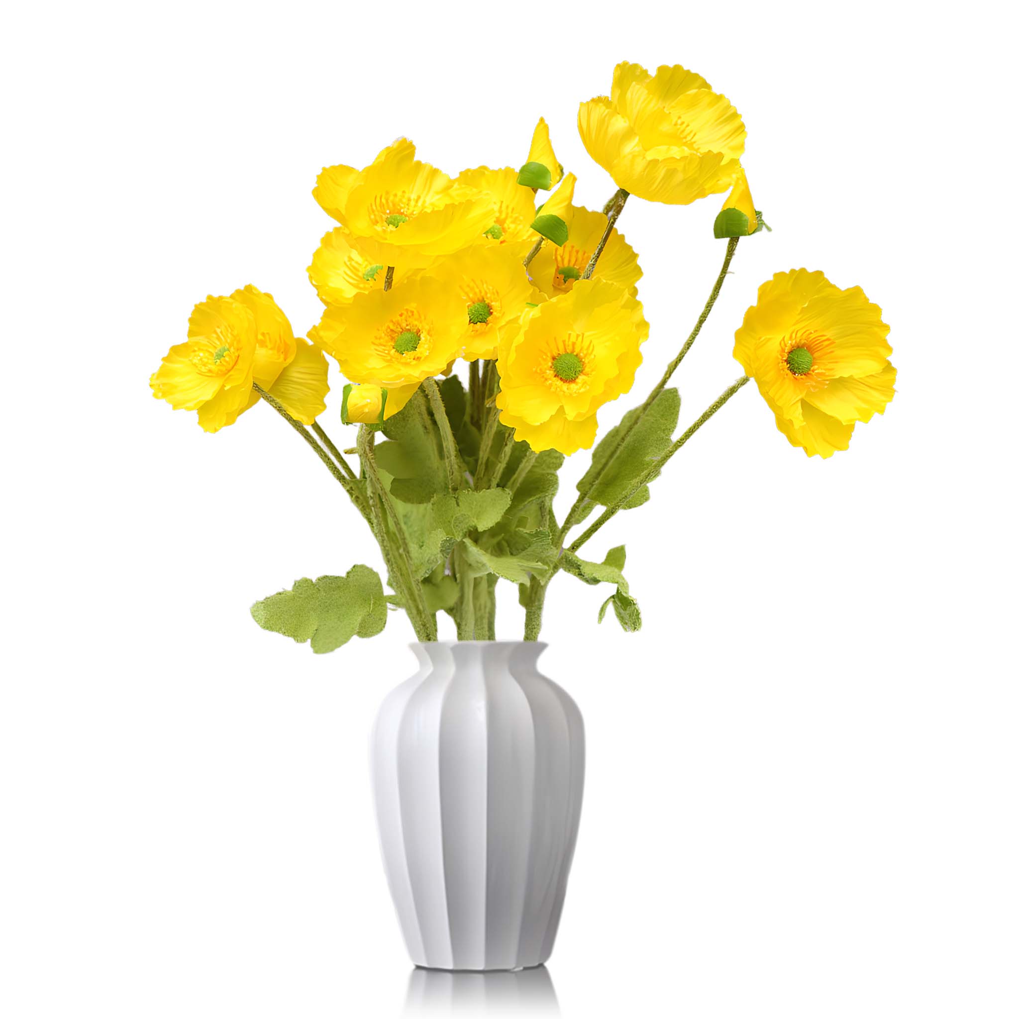 Artificial Poppy Flowers Silk Spray Poppies