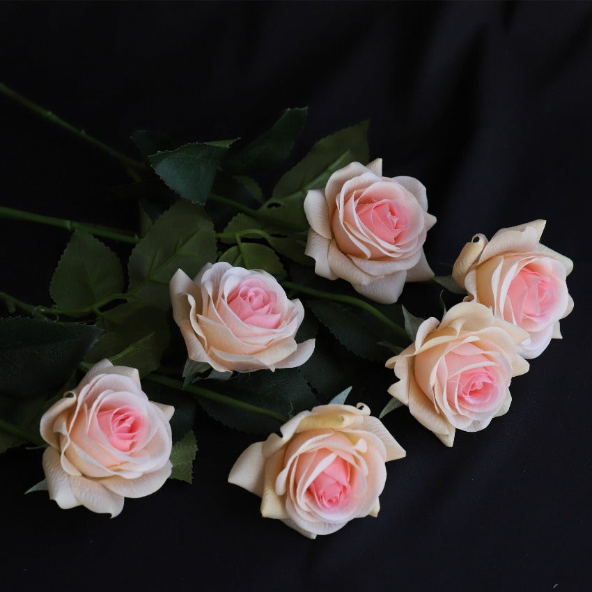 Realistic Fake Flowers Real Touch Roses 10pcs