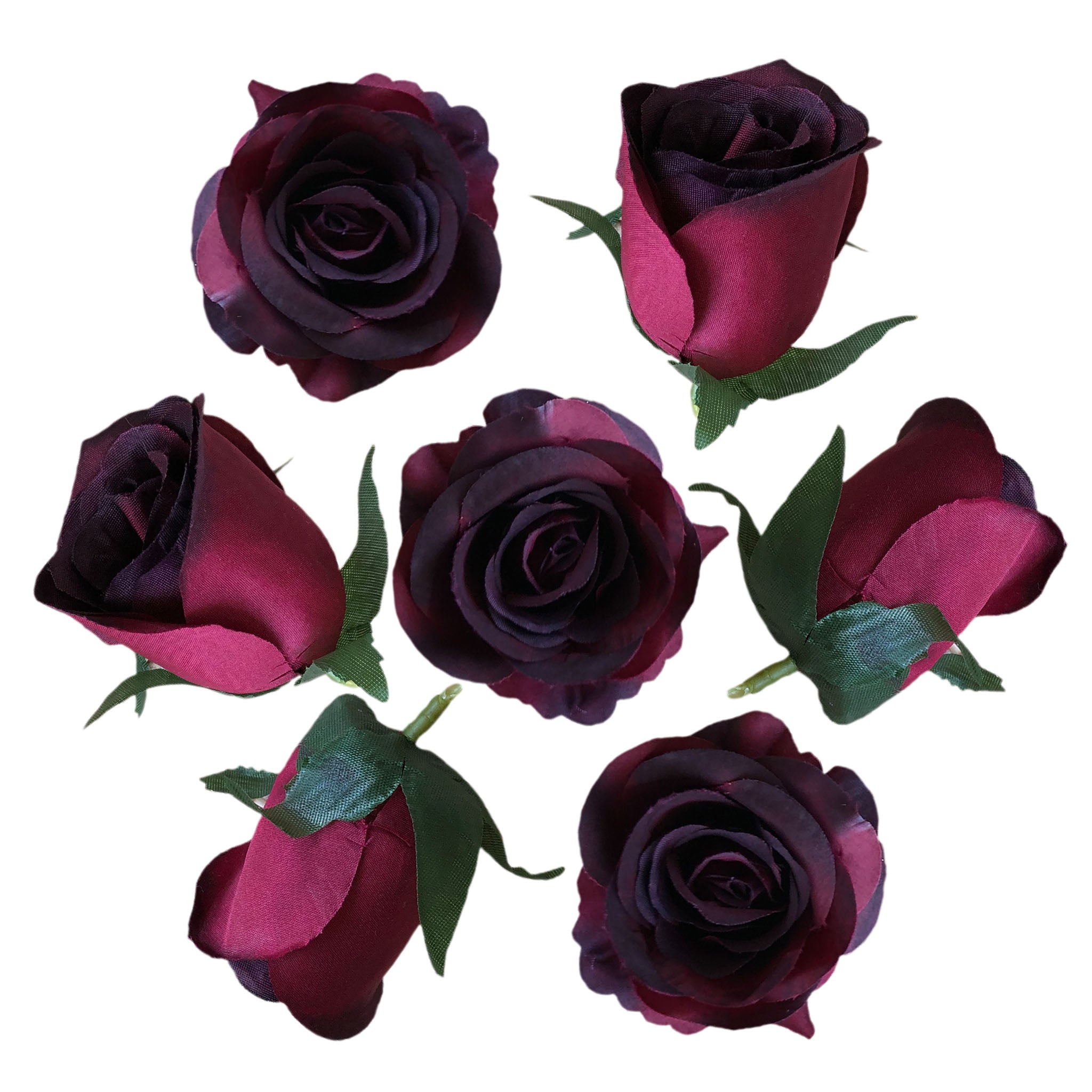 Burgundy Silk Roses Bulk Flowers 100pcs Wedding Floral Supplies