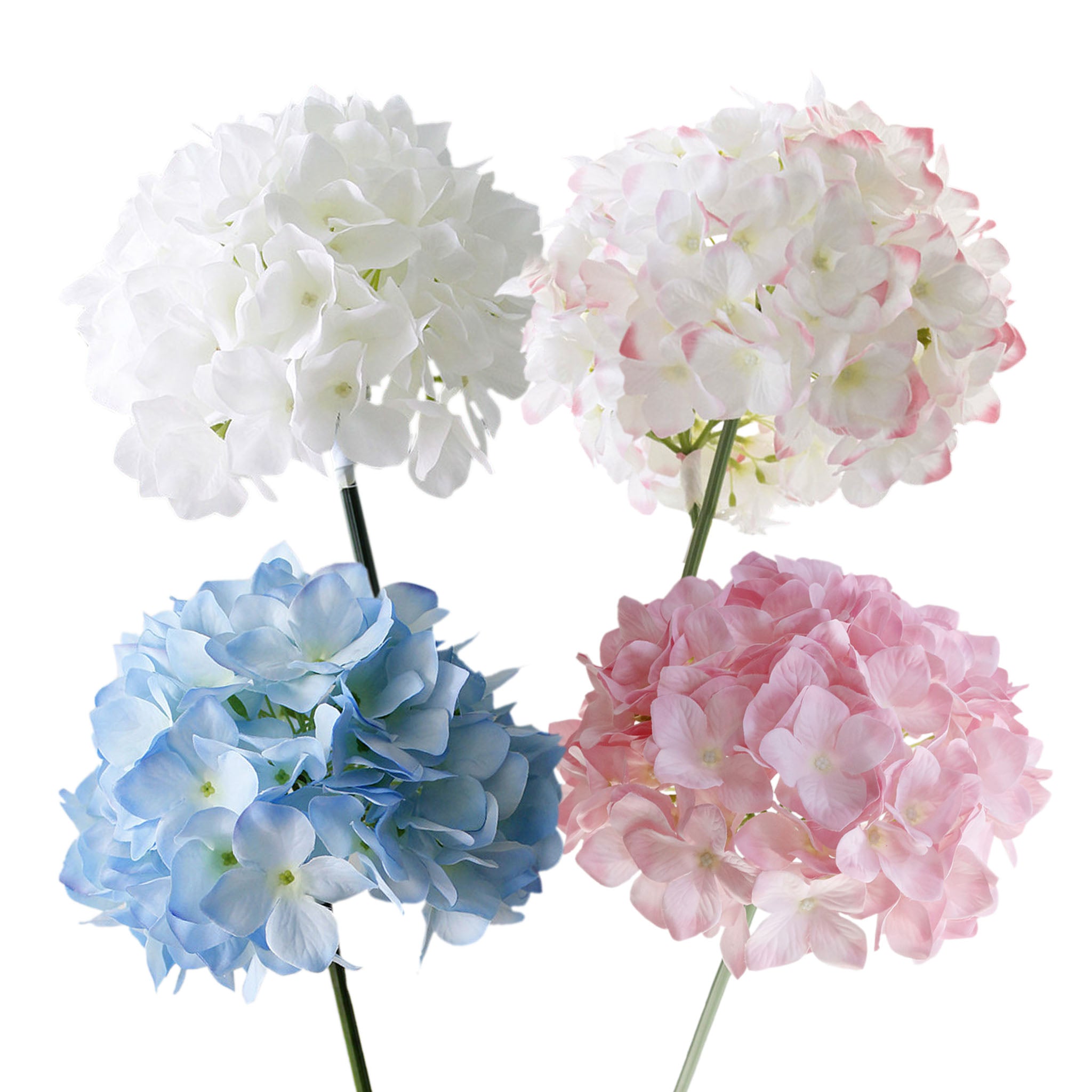 Large Head Hydrangea Simulation Fake Flowers for Home Party Wedding Decoration