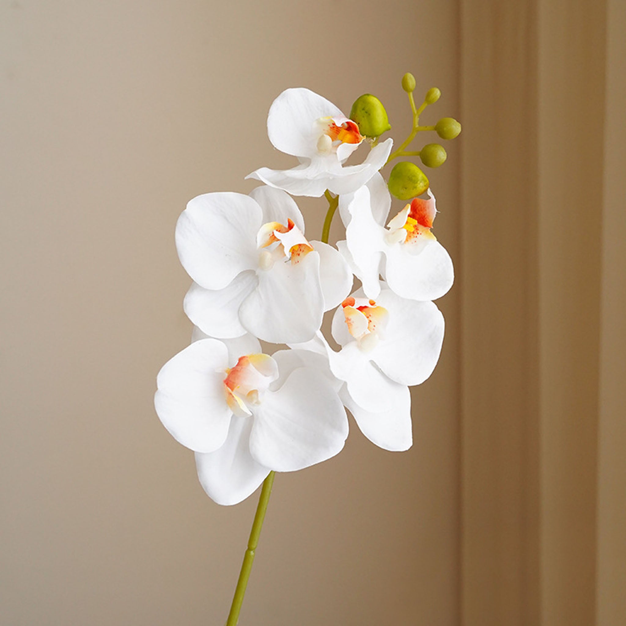 Small Artificial Orchid Flower Stem 18 inch