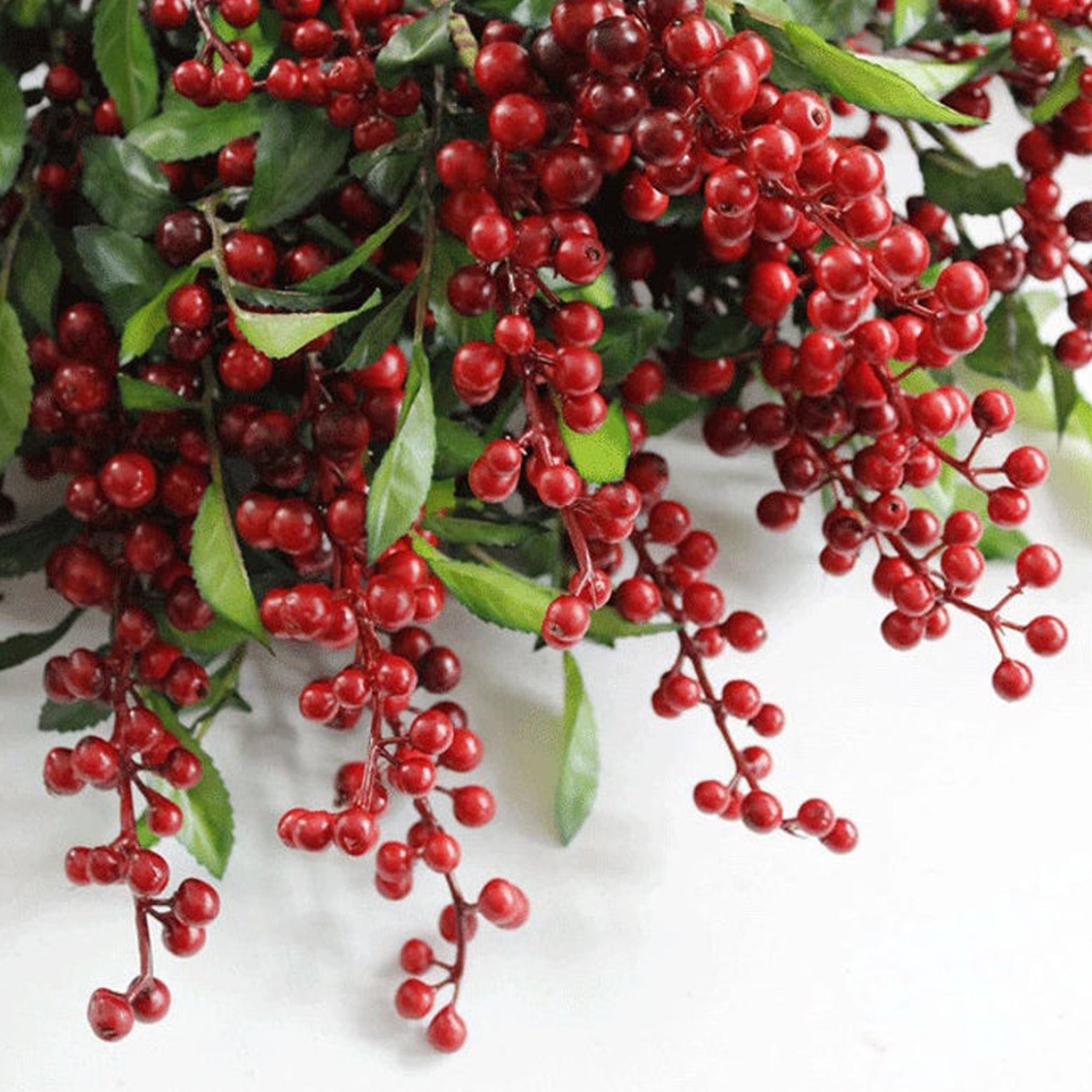 Artificial Red Berries Holly Berry Branch Christmas Garland DIY