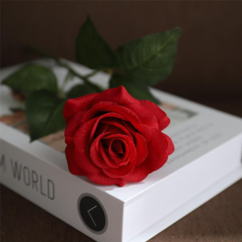 Realistic Fake Flowers Silk Latex Real Touch Roses