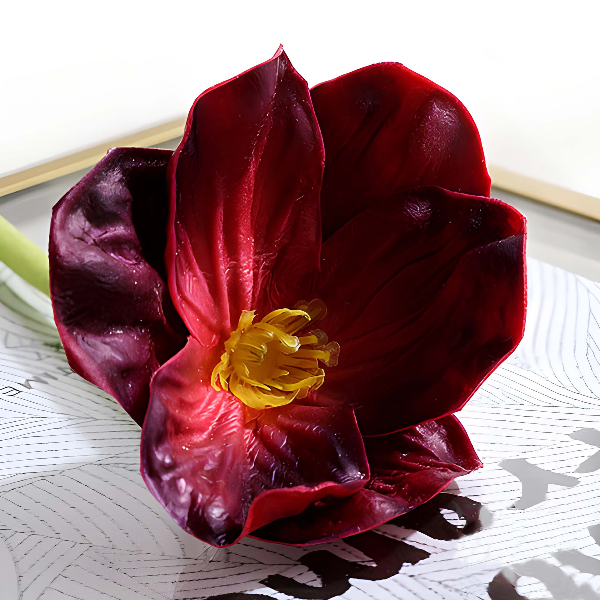 Real Touch Flowers PU Poppy Anemones 10 Blooms