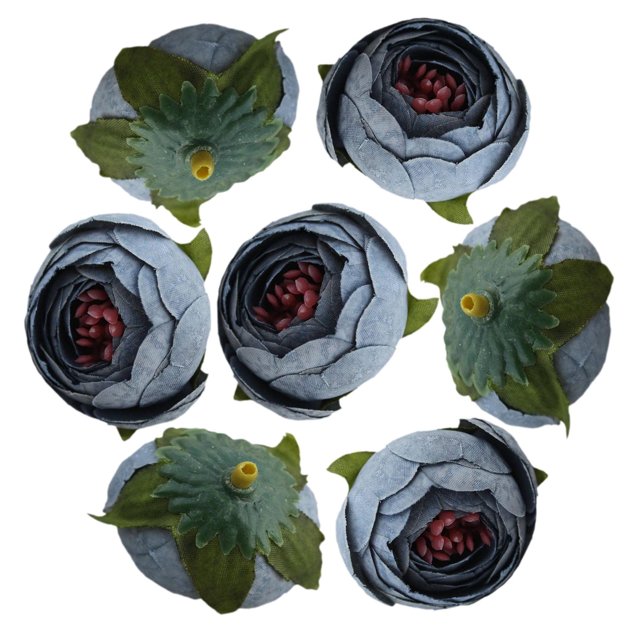 Small Peony Flower Heads Artificial Silk Roses 100 pcs for Wedding Decor Favors
