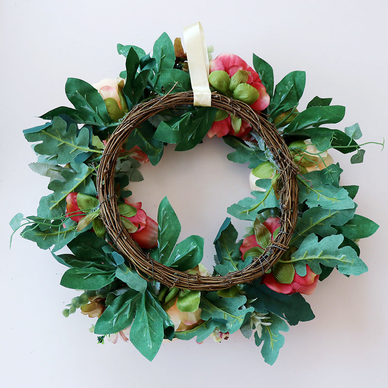 Spring Wreath for Home Decorations Front Door Wreath 15 inch