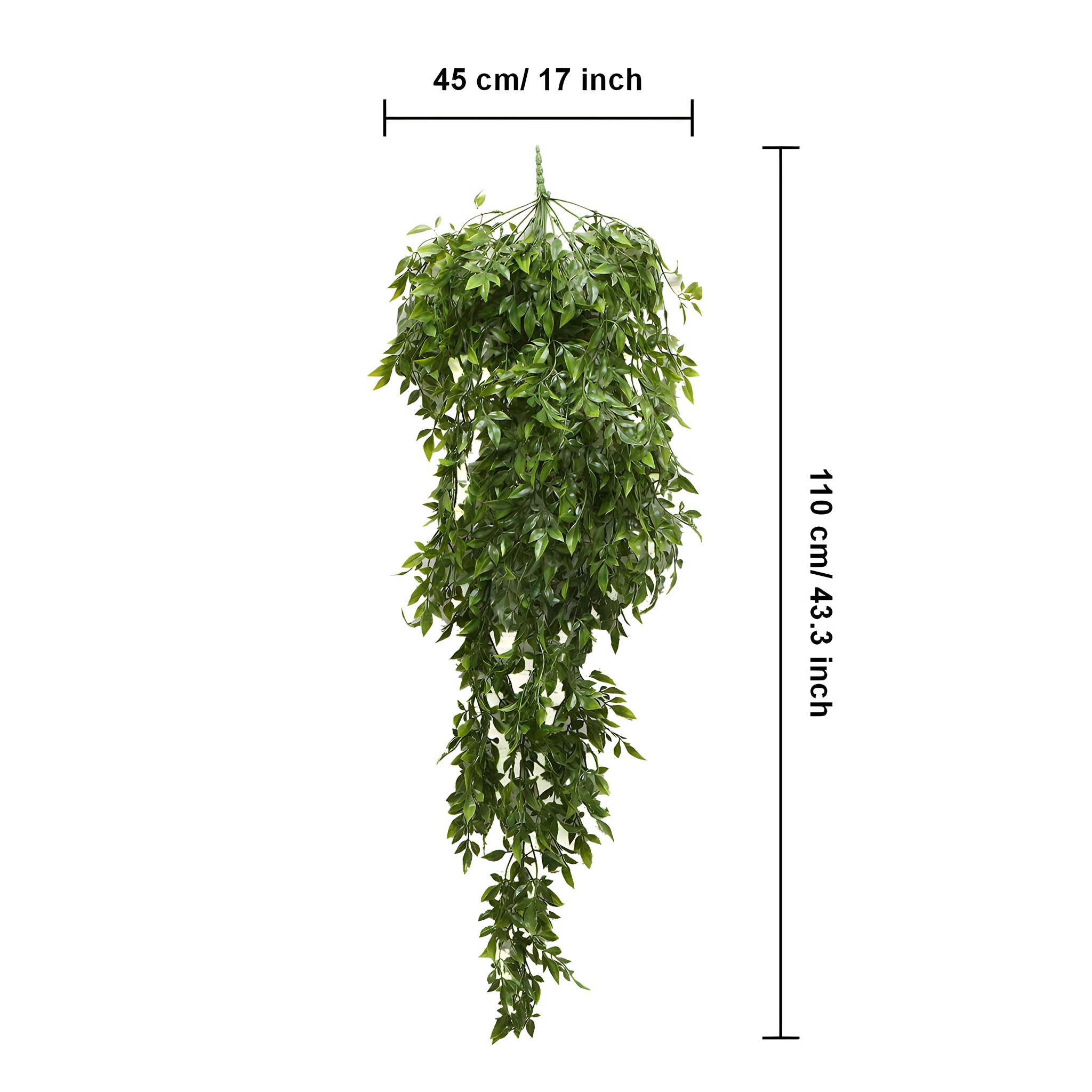Plastic Fake Hanging Plants for Indoor Wall Decor