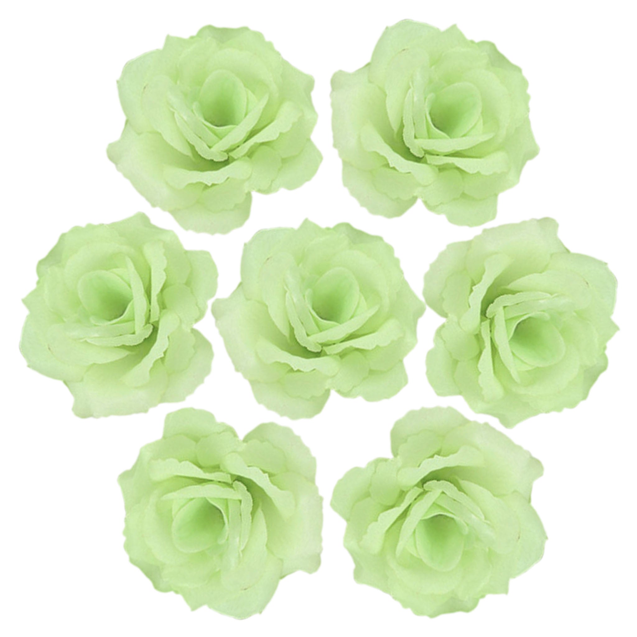 Wholesale Silk Flower Heads Artificial Roses 3 inch 100 Flowers For Flower Ball DIY