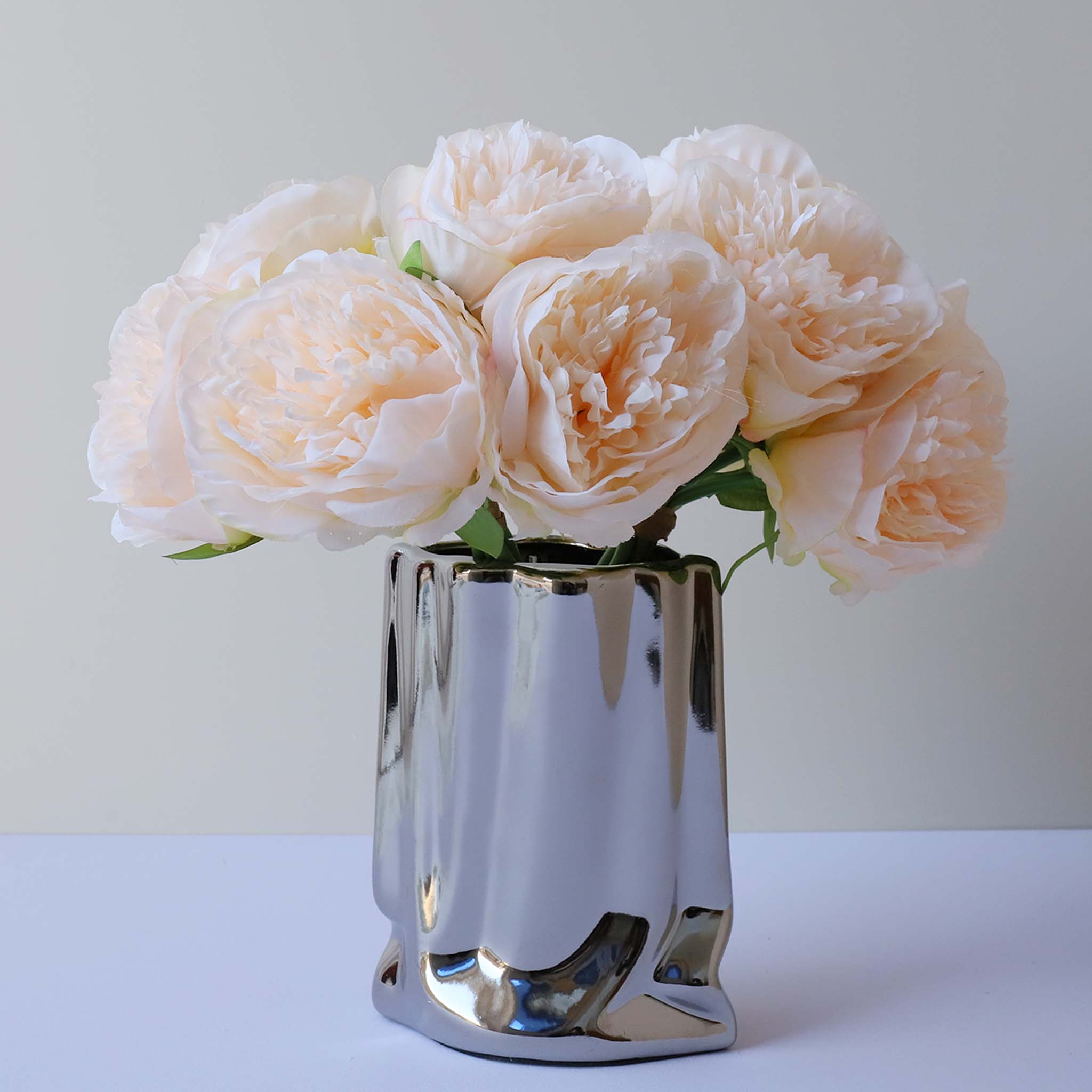 Silk Peony Bouquet Wedding Decoration Fake Flower Arrangement