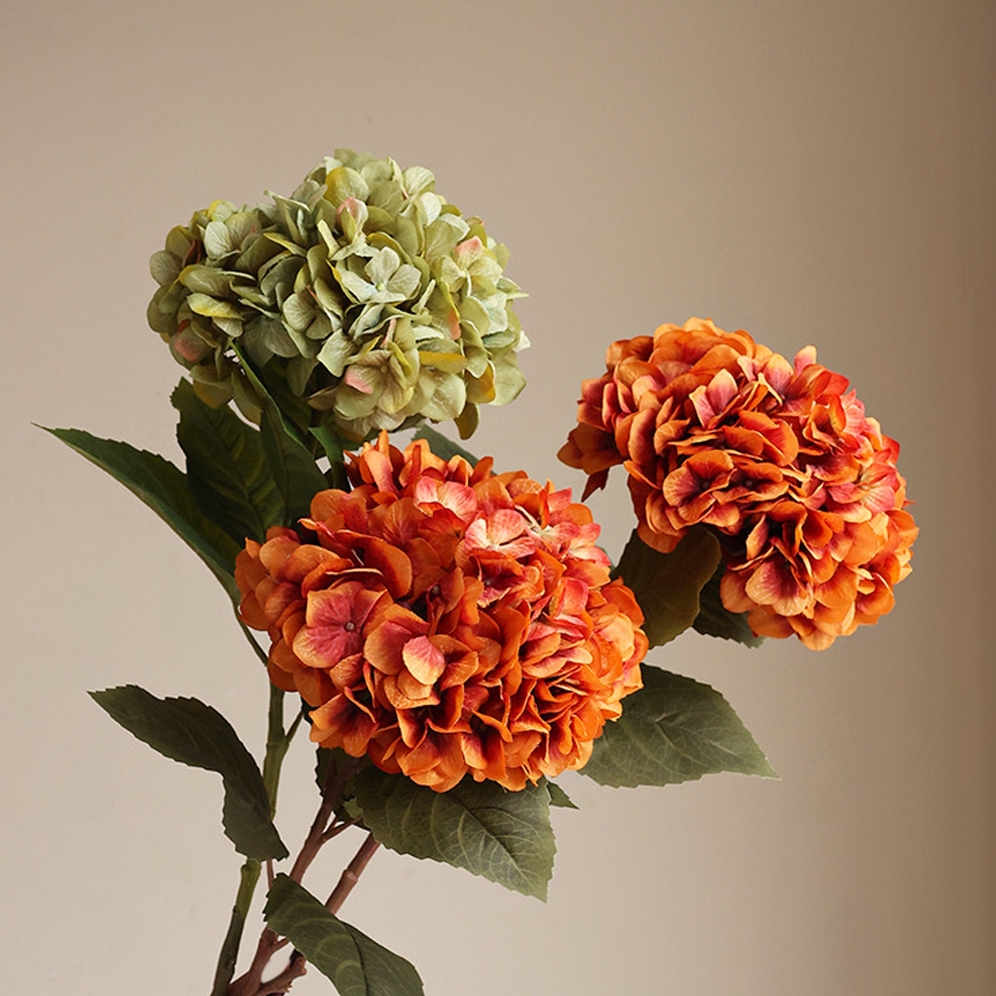 Giant Artificial Hydrangea Flowers Long Stem