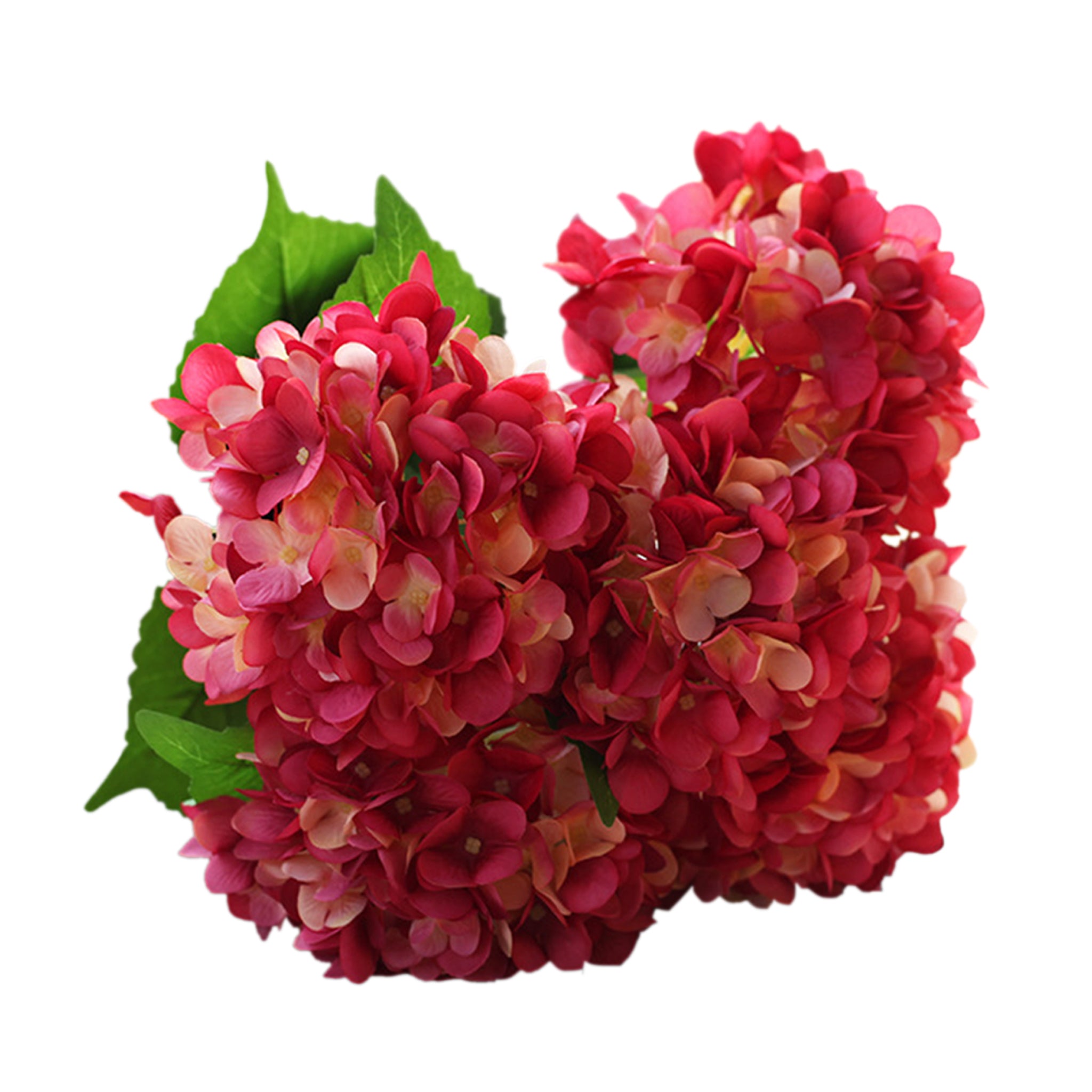 Fake Hydrangea Bush White Blue Teal Spa