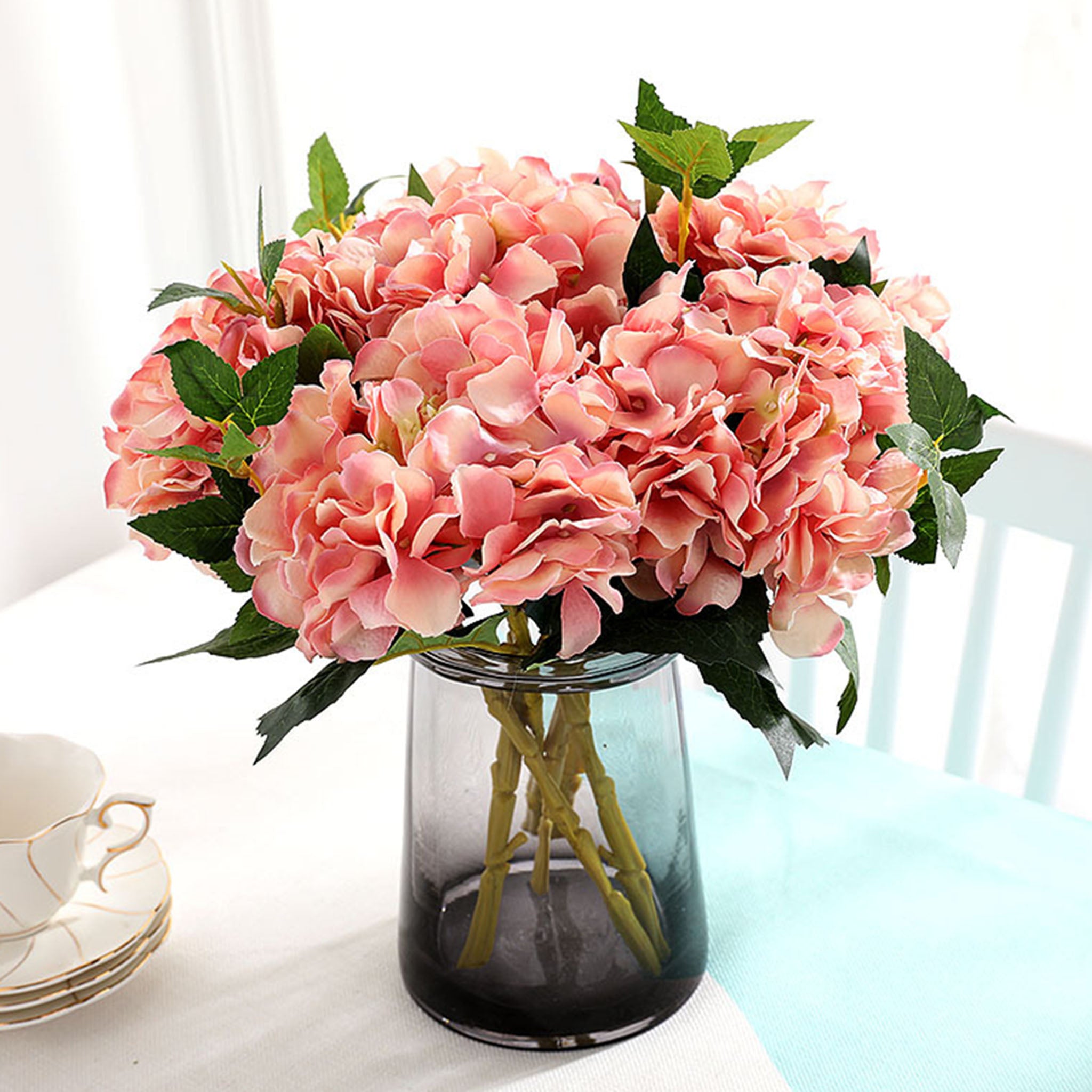 Silk Hydrangea Individual Stem Artificial Flower