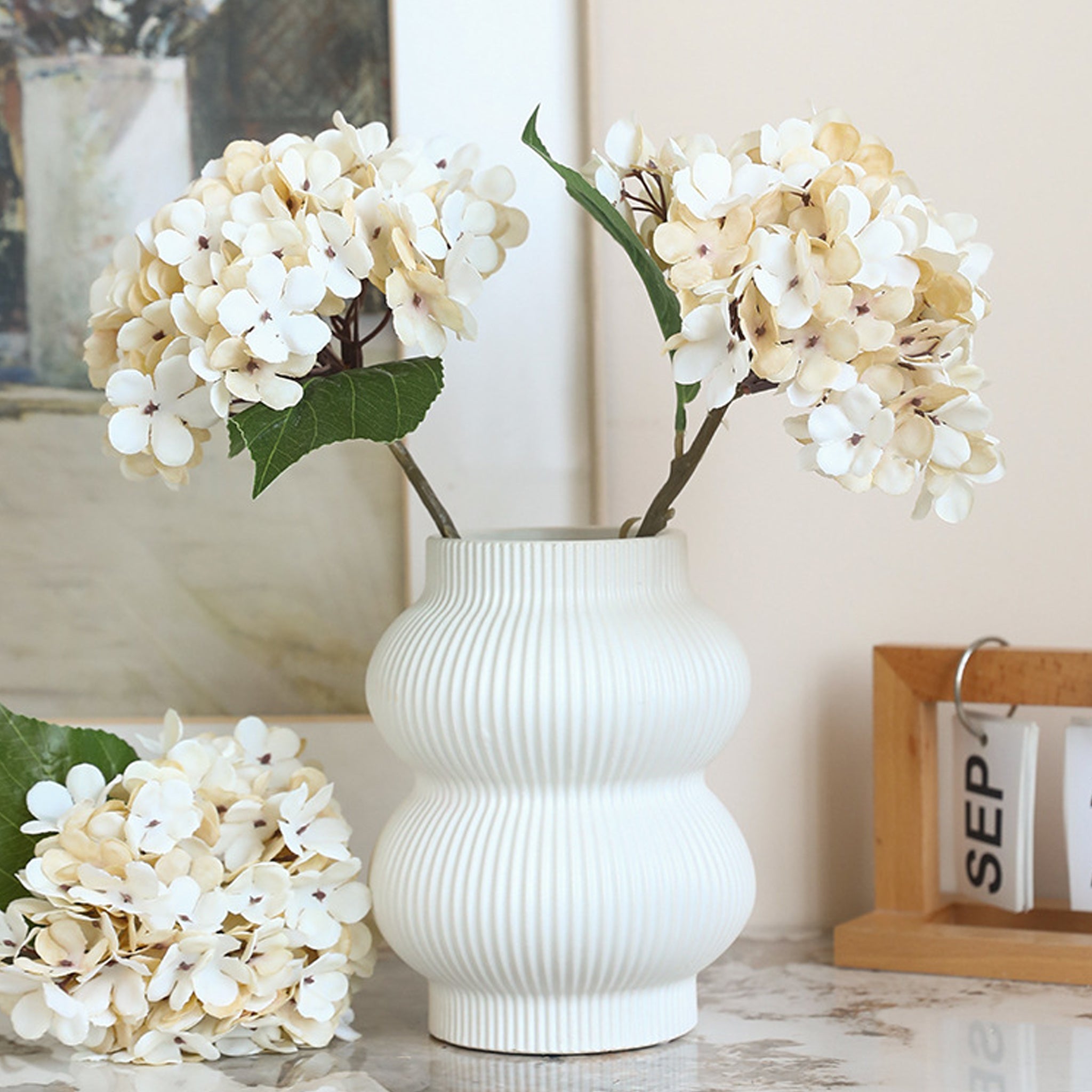Realistic Painting Like Fake Hydrangea Flowers