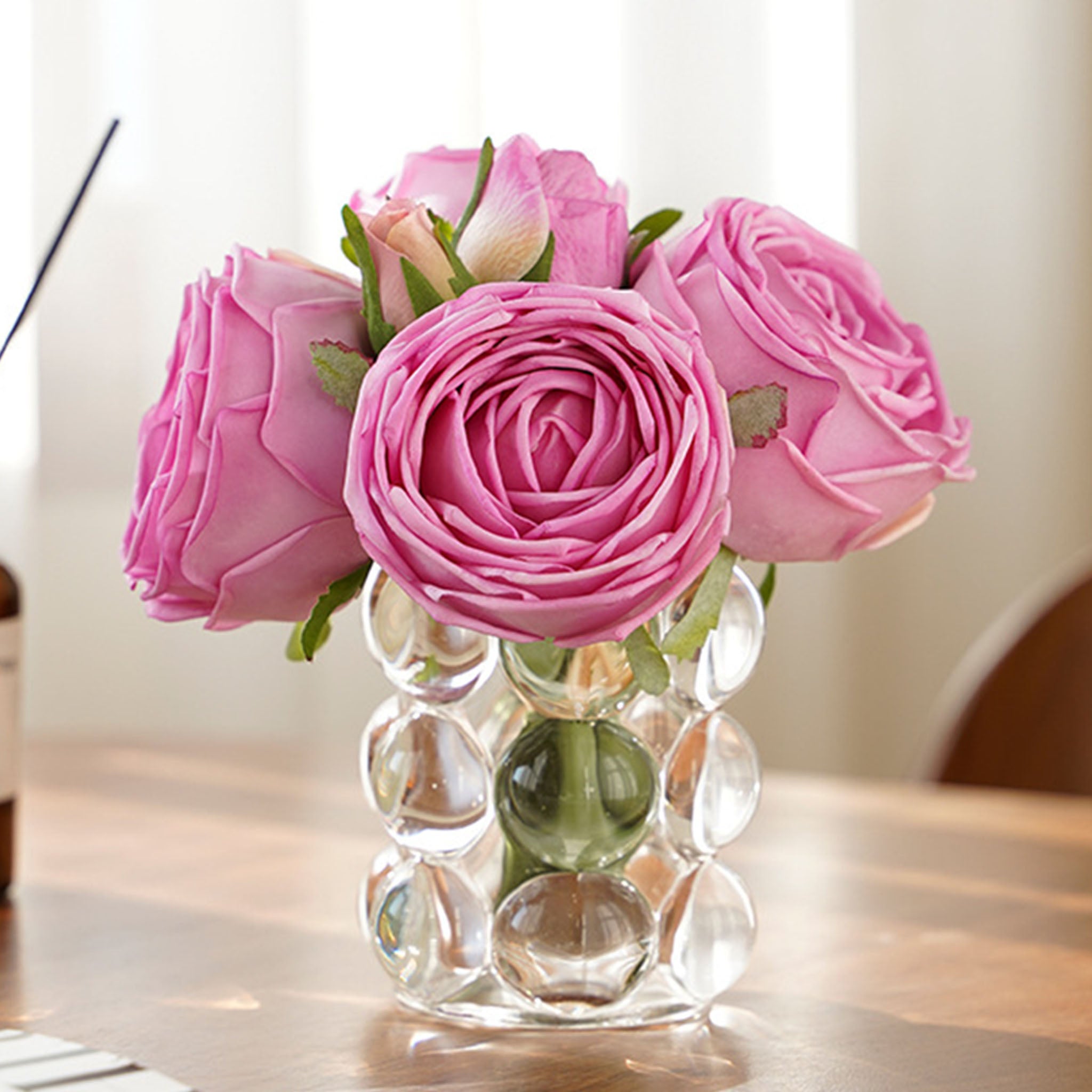 Realisic Fake Flowers Real Touch Rose Bouquet