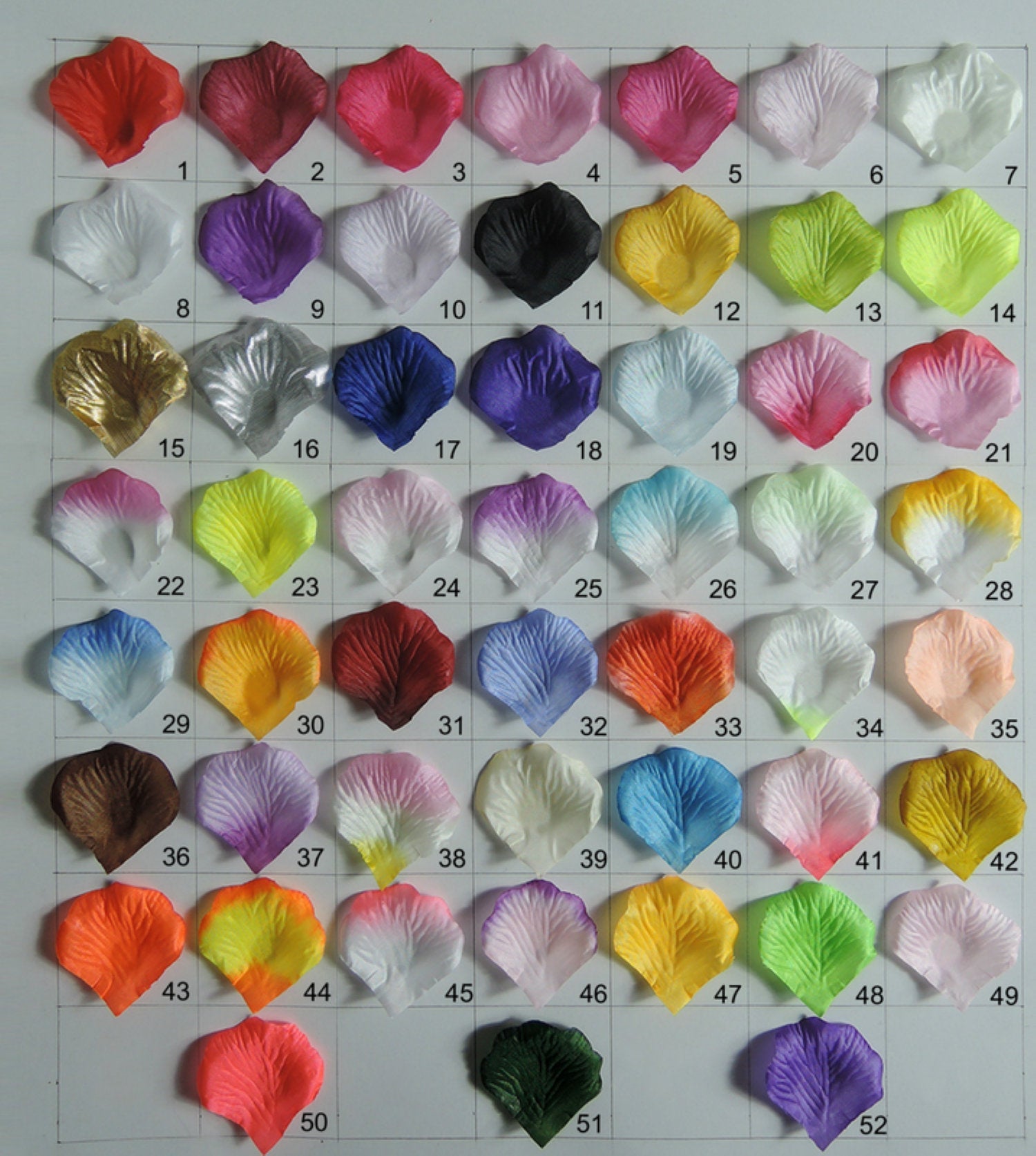 Wholesale Flower Petals Fake Rose Petals Multi Colors 1000pcs