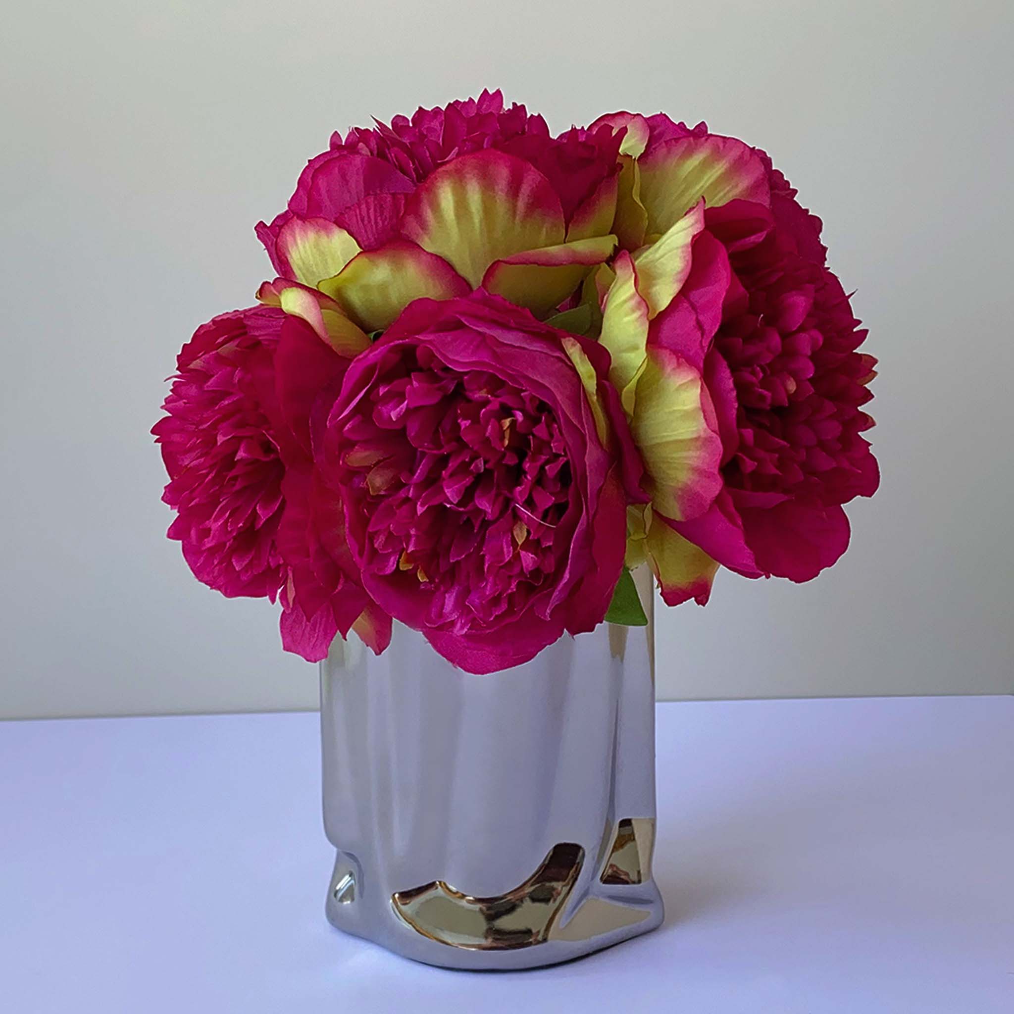 Silk Peony Bouquet Wedding Decoration Fake Flower Arrangement