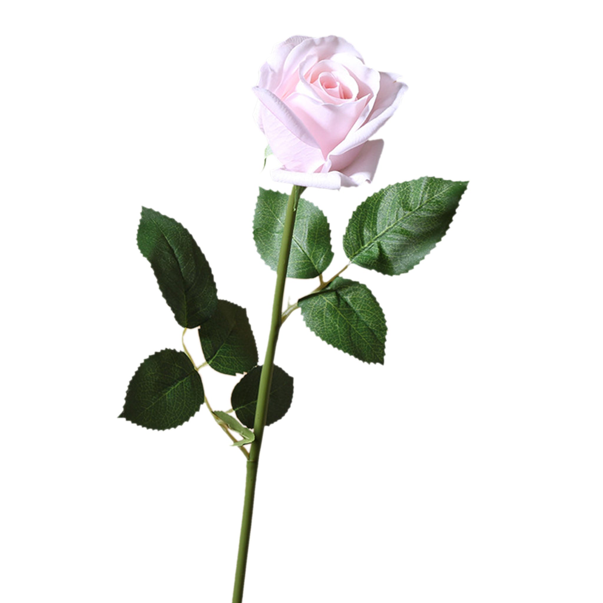 Realistic Flowers Real Touch Half Open Roses 22"