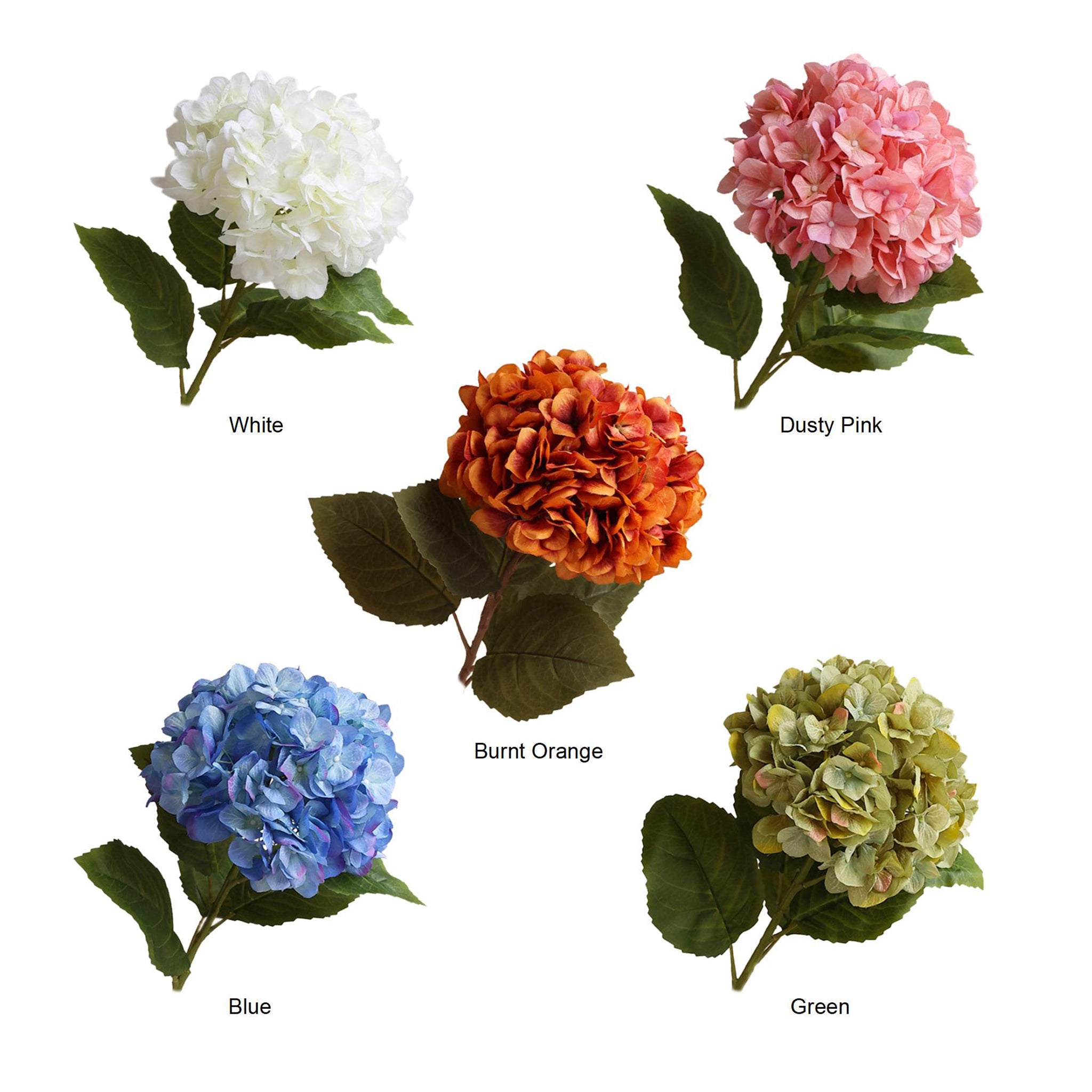 Giant Artificial Hydrangea Flowers Long Stem