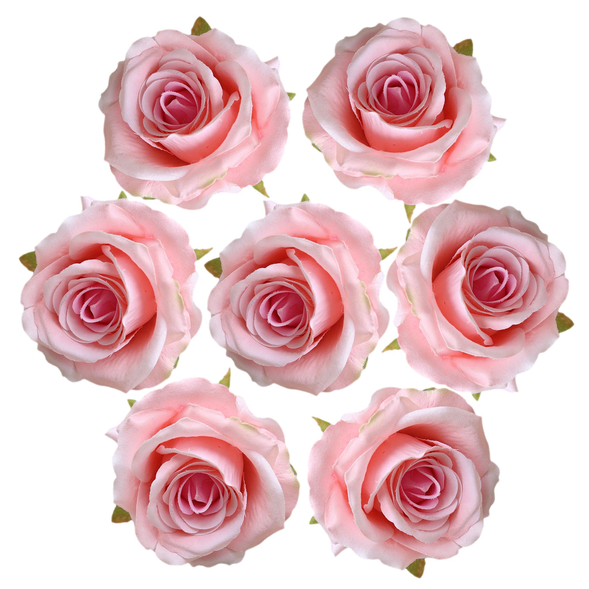 Quality Artificial Flower Heads Velvet Roses