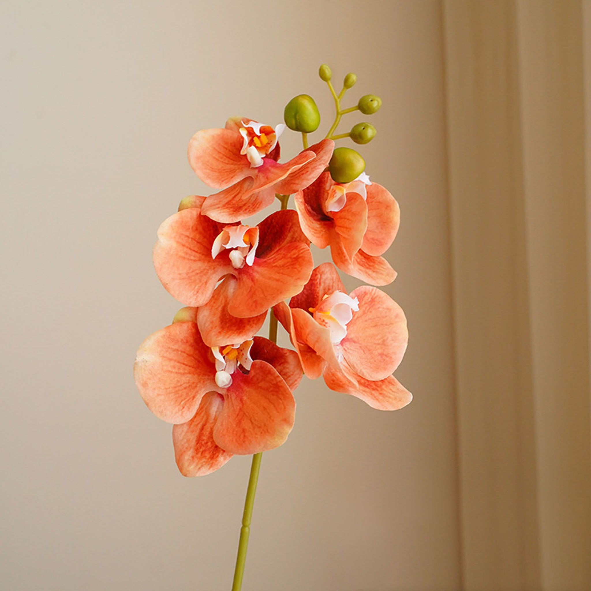 Small Artificial Orchid Flower Stem 18 inch