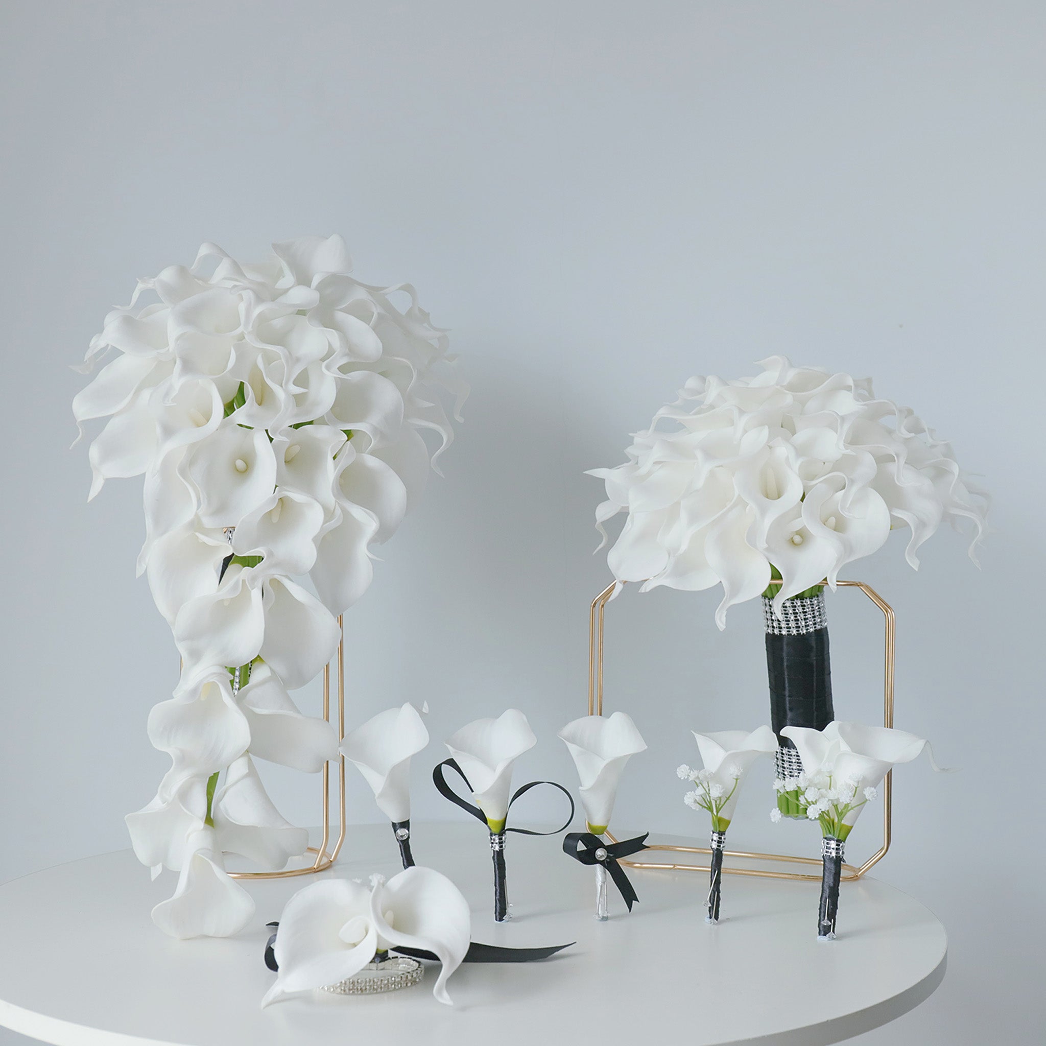 White Calla Lily Bouquets Boutonnieres Corsages