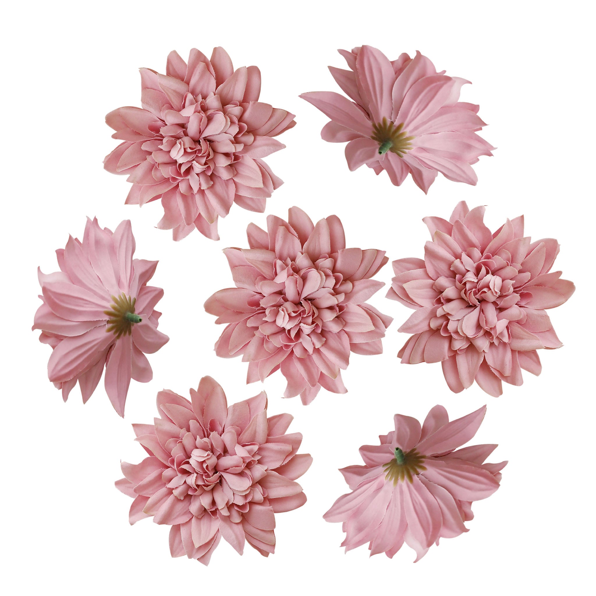 Artificial Dahlia Flowers Heads 4"