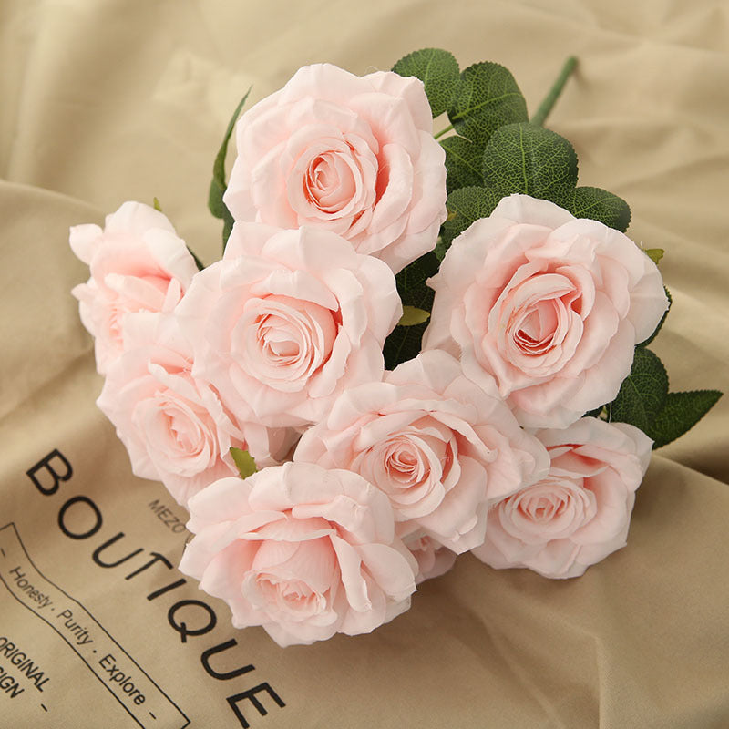 Fake Flowers Silk Wedding Floral Arrangements DIY Bridal Bouquet