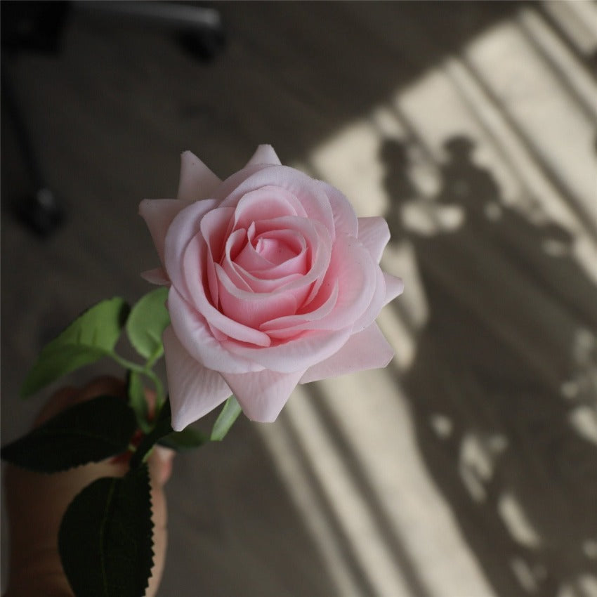 Latex Roses Silk Flowers Artificial 10 Stems for Home Decor