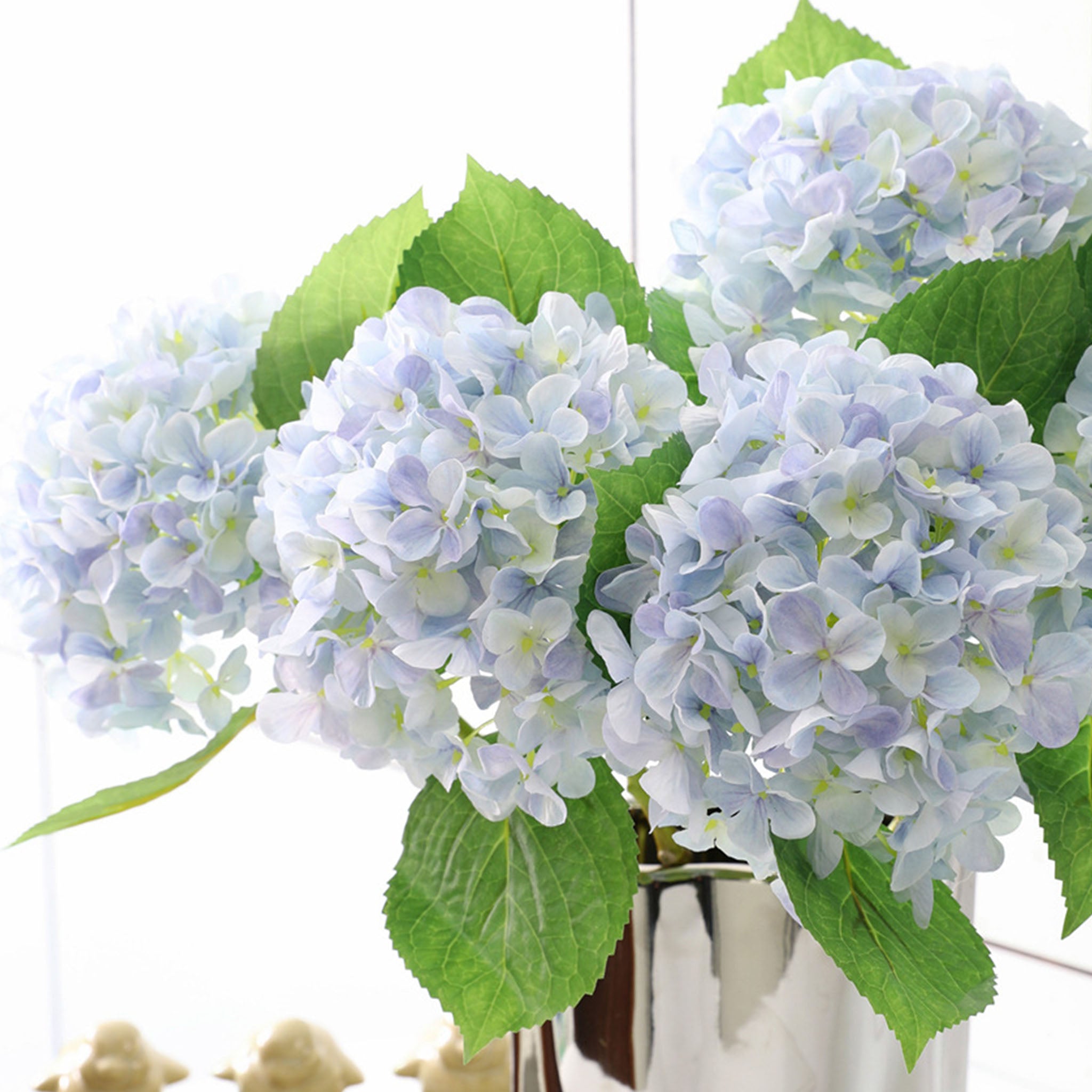 Realistic Fake Hydrangea Flowers 18"