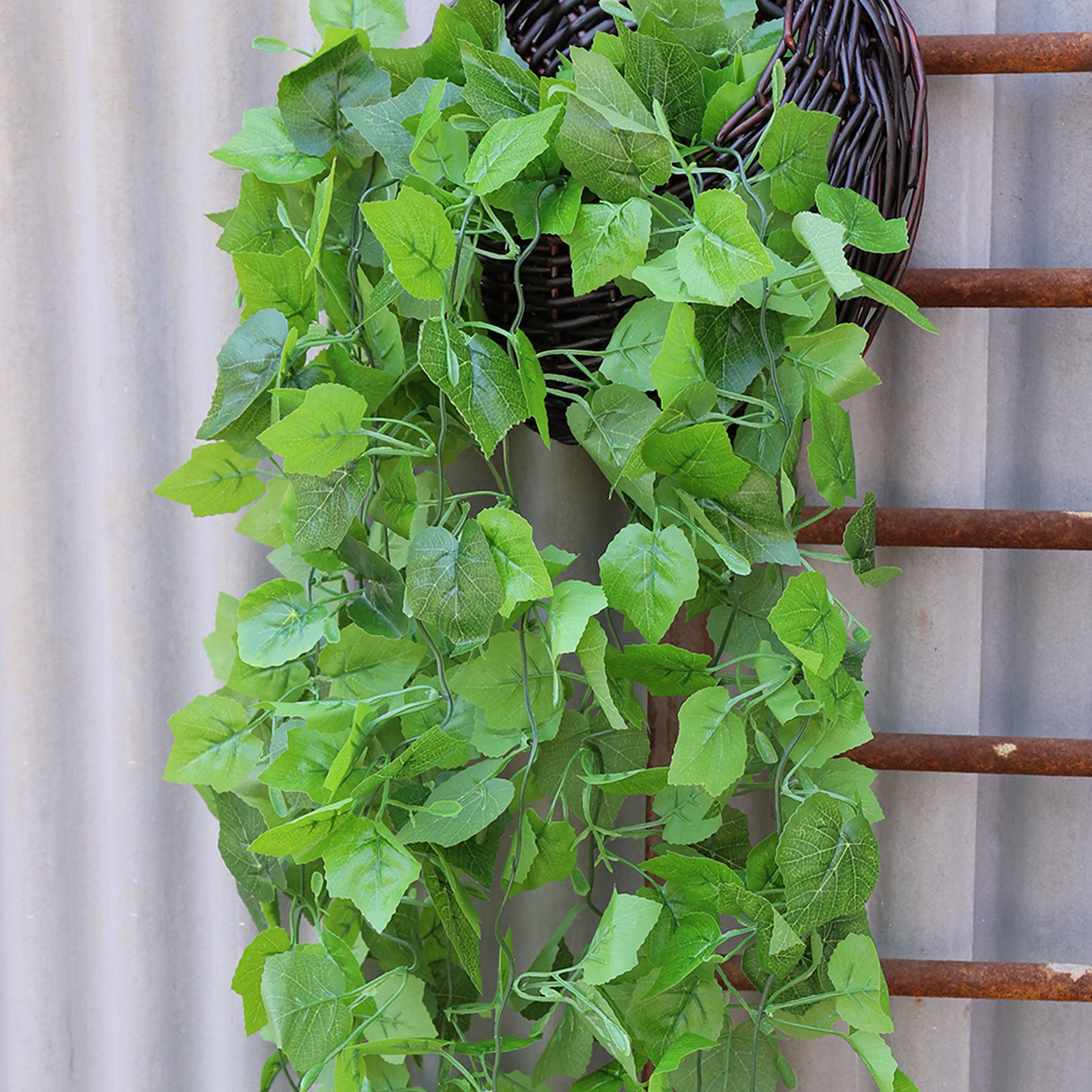 Fake Hanging Plant Vines Ivy Pothos Grape Leaf Vine