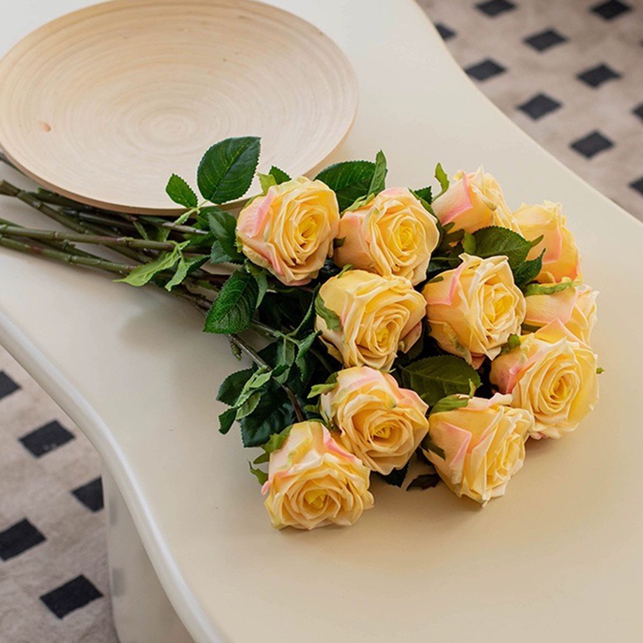 Real Touch Roses Artificial Flowers 17"