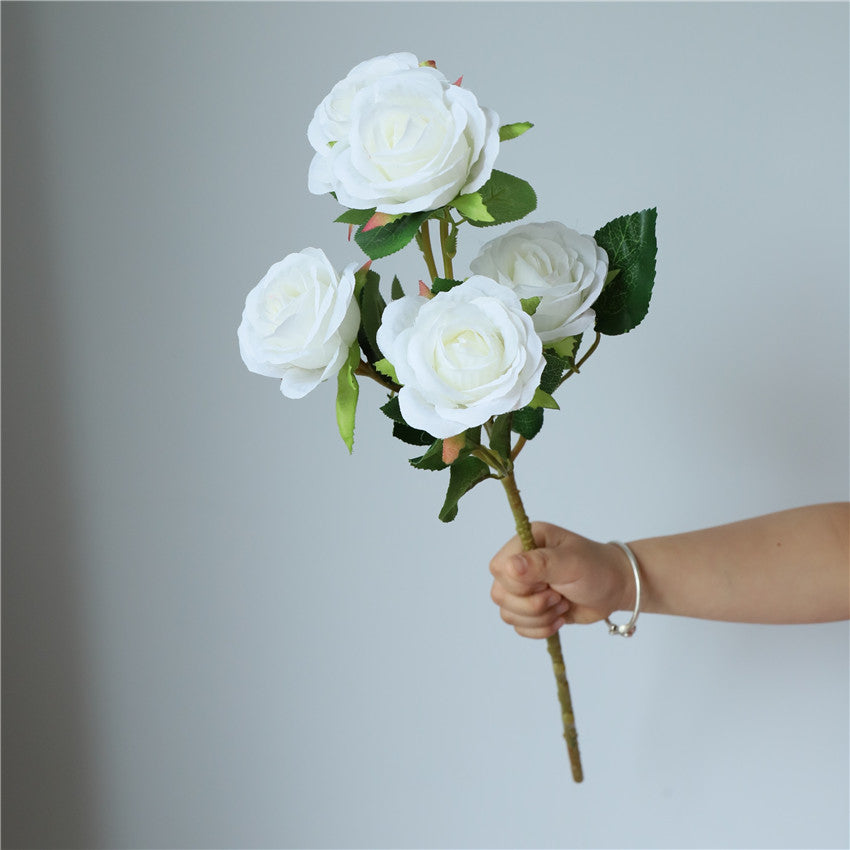 Spray Roses Silk Artificial Flowers 22 inch Tall