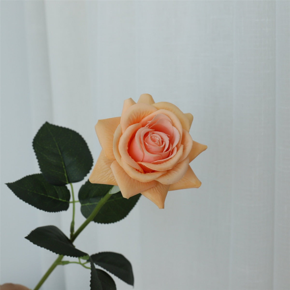 Fall Wedding Flowers Orange Latex Silk Roses 10 Stems