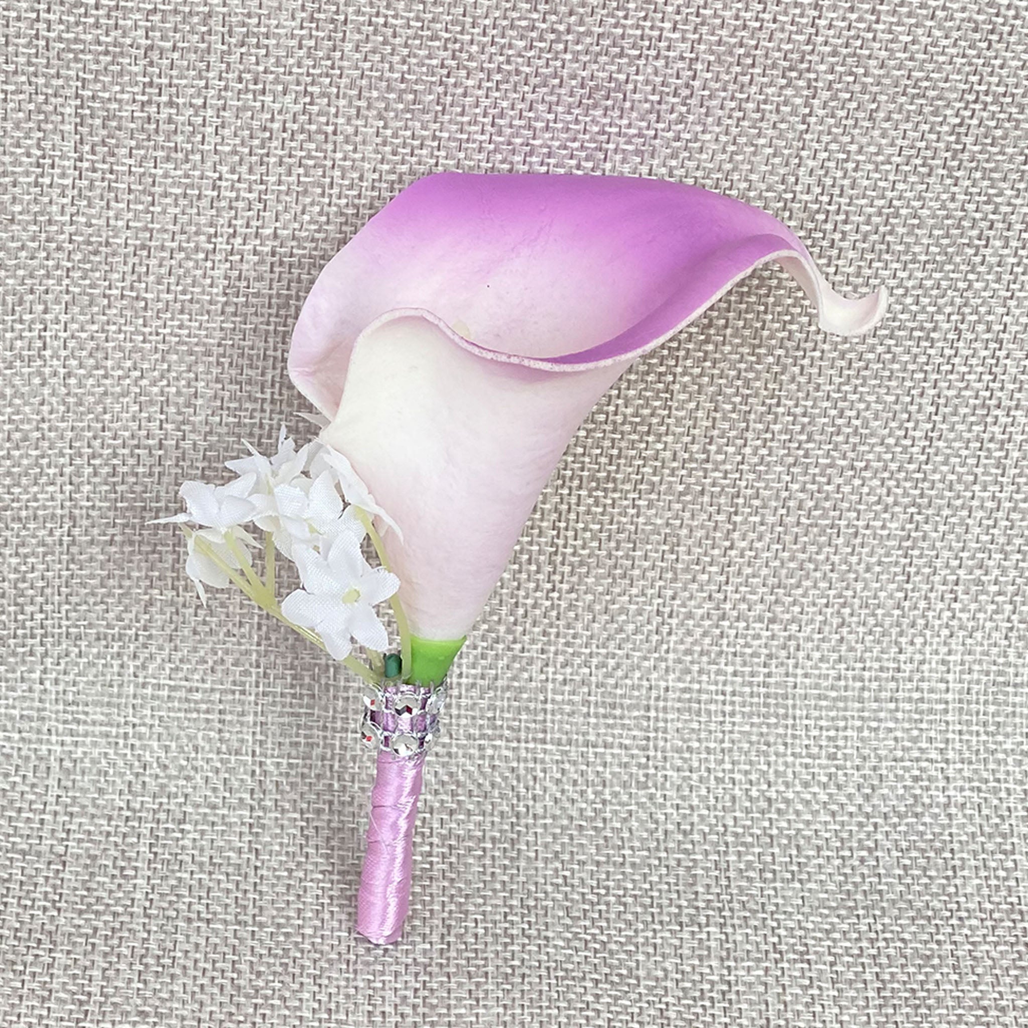 Lavender Calla Lily Boutonniere for Man