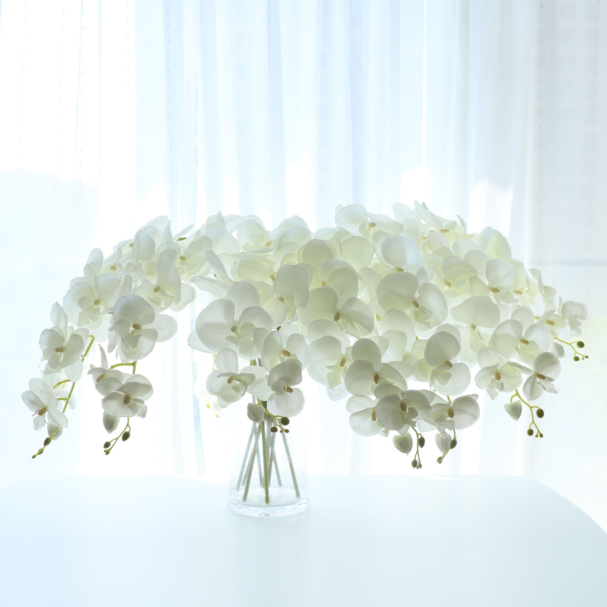 Fake Orchid Cream Phalaenopsis White Wedding Flowers