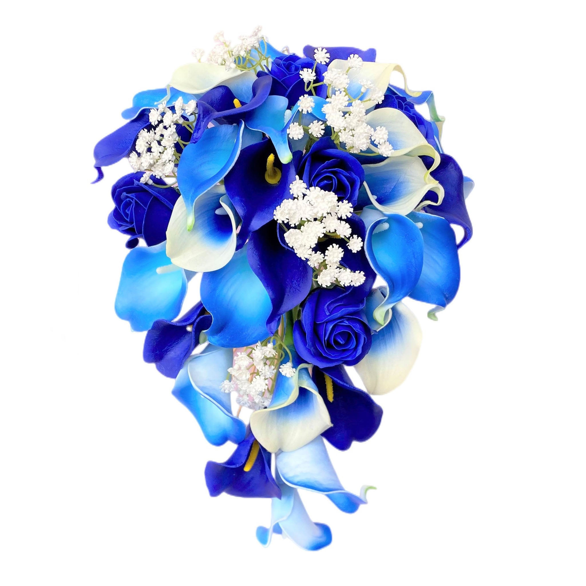 Royal Blue Wedding Bouquets Set