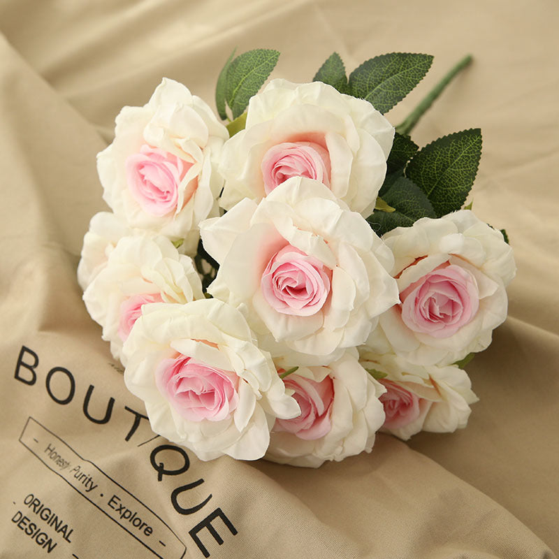 Fake Flowers Silk Wedding Floral Arrangements DIY Bridal Bouquet