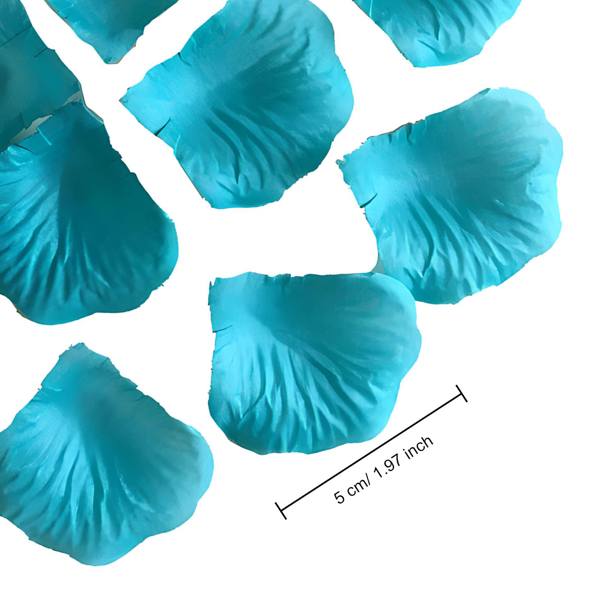 Teal Blue Flower Petals Fake Rose Petals Turquoise 500pcs