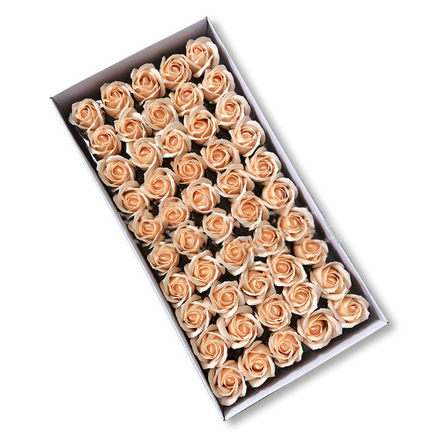 Soap Rose Heads for DIY Wedding Banquet Guest Gift