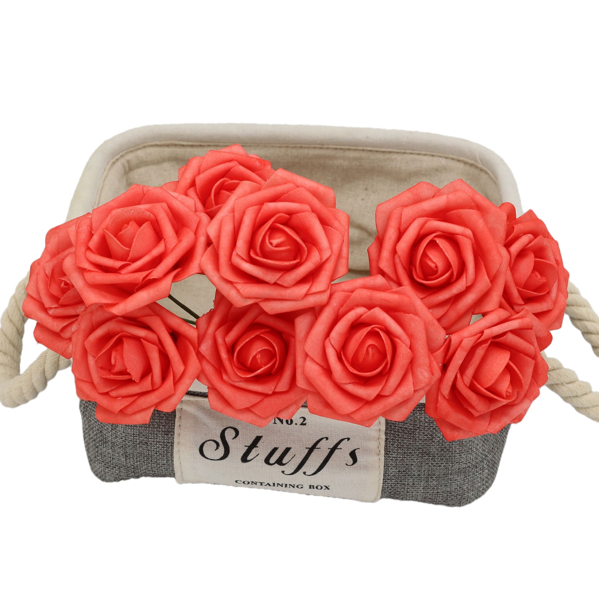 50 Coral Roses Wedding Flowers Wholesale for Wedding