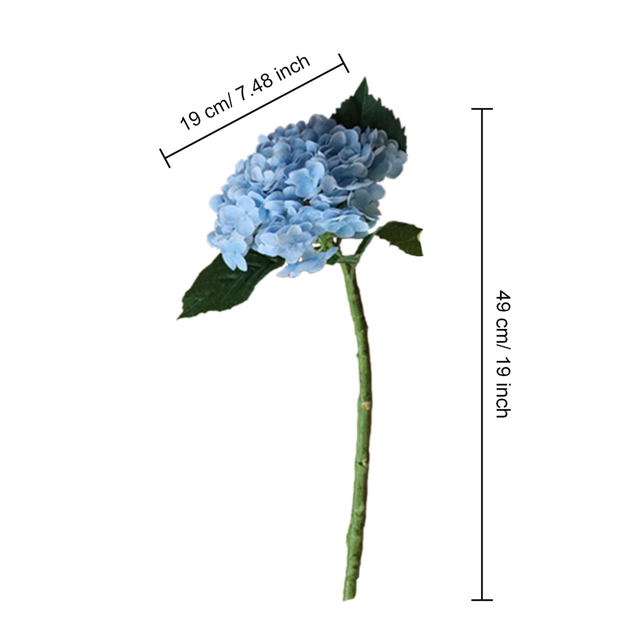 Blue Hydrangea Bush Fake Flowers Wedding Decor