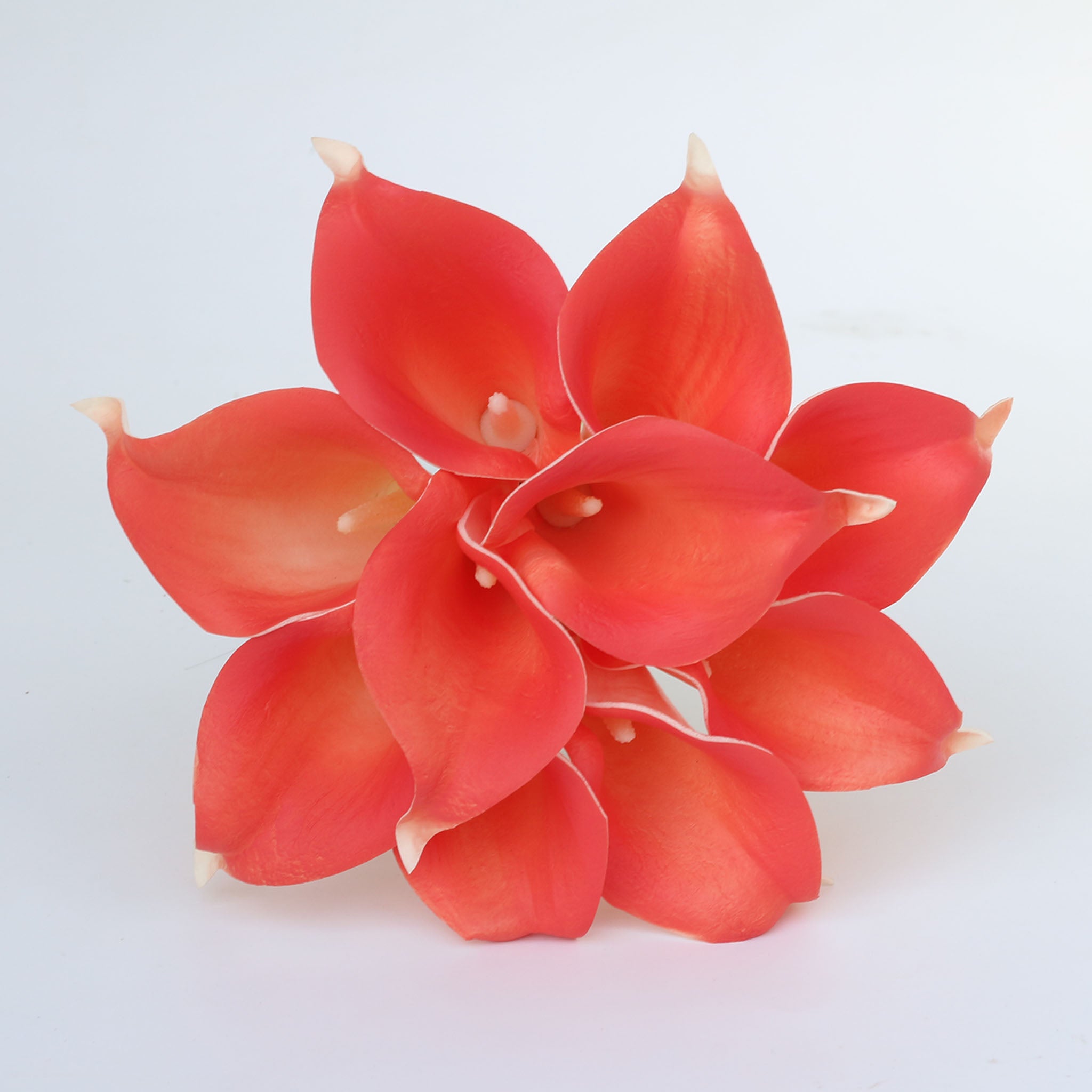 Coral and Navy Wedding Flowers Bridal Bridesmaids Bouquets Corsages